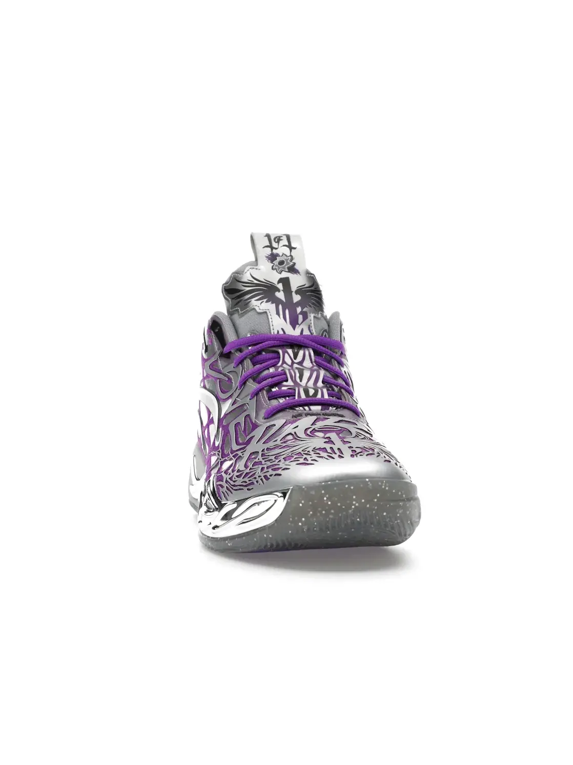 Мужские кроссовки для баскетбола Puma LaMelo Ball MB.04 — изображение 2 из 4, серебристый/фиолетовый