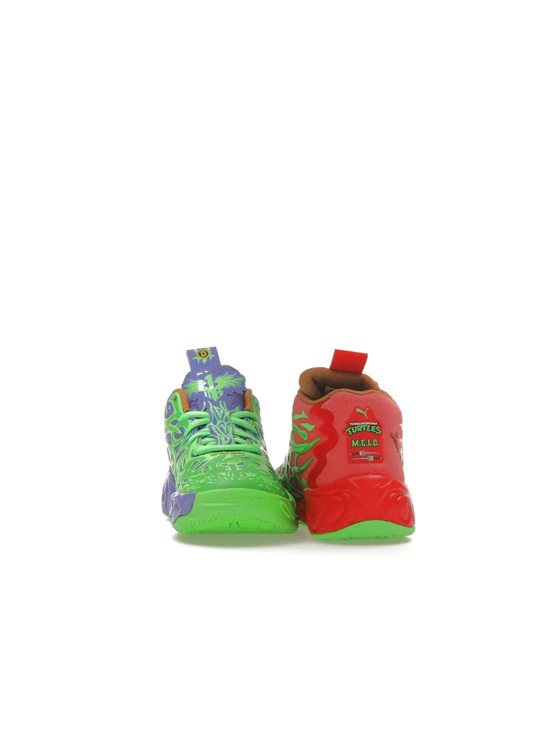 Детские кроссовки для мальчиков с принтом Puma LaMelo Ball MB.04 — изображение 4 из 4, зеленый/красный/темный