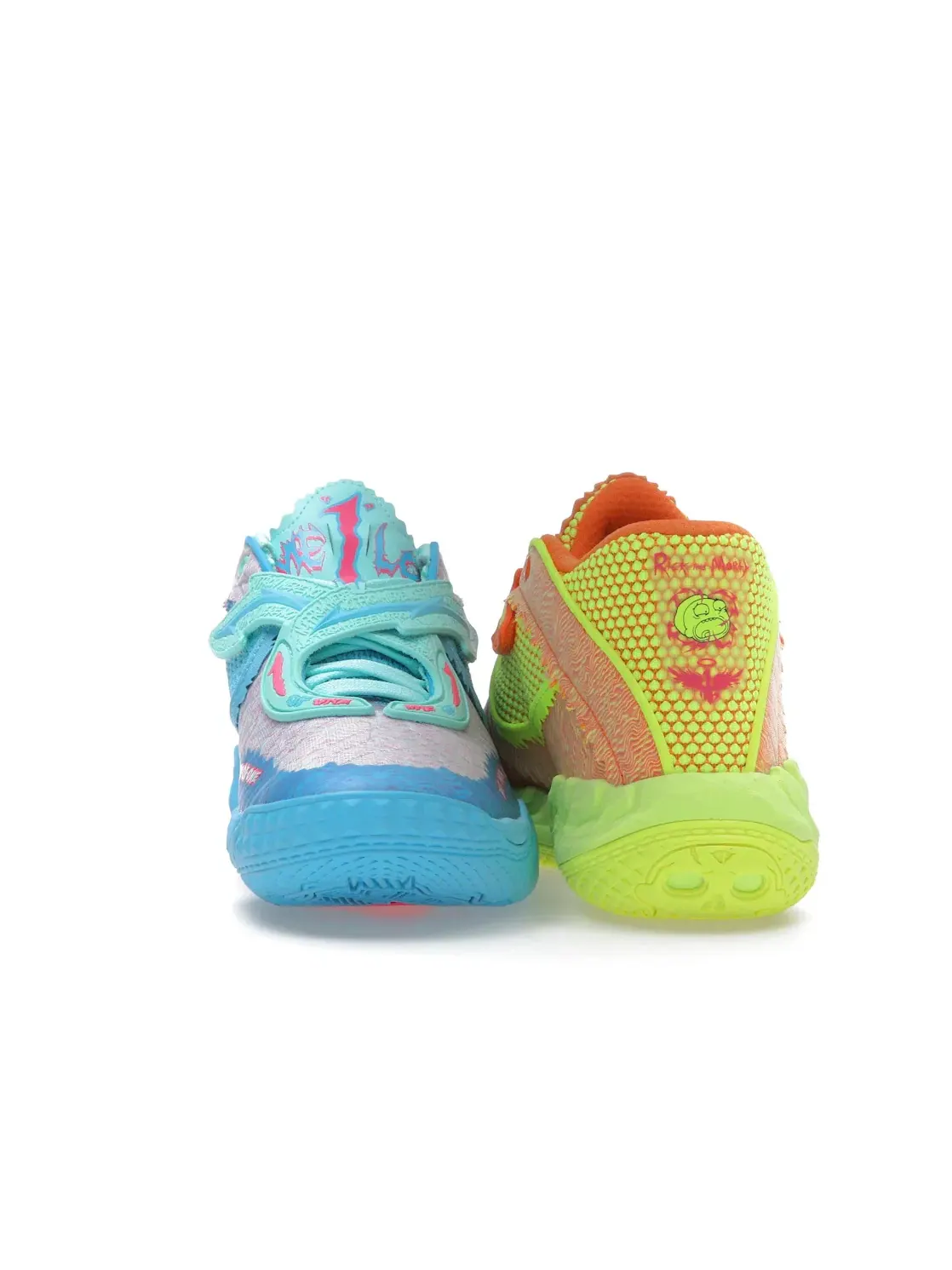 Мужские кроссовки для баскетбола с коллаборацией Rick and Morty Puma LaMelo Ball MB.05 — изображение 4 из 4, оранжевый//синий