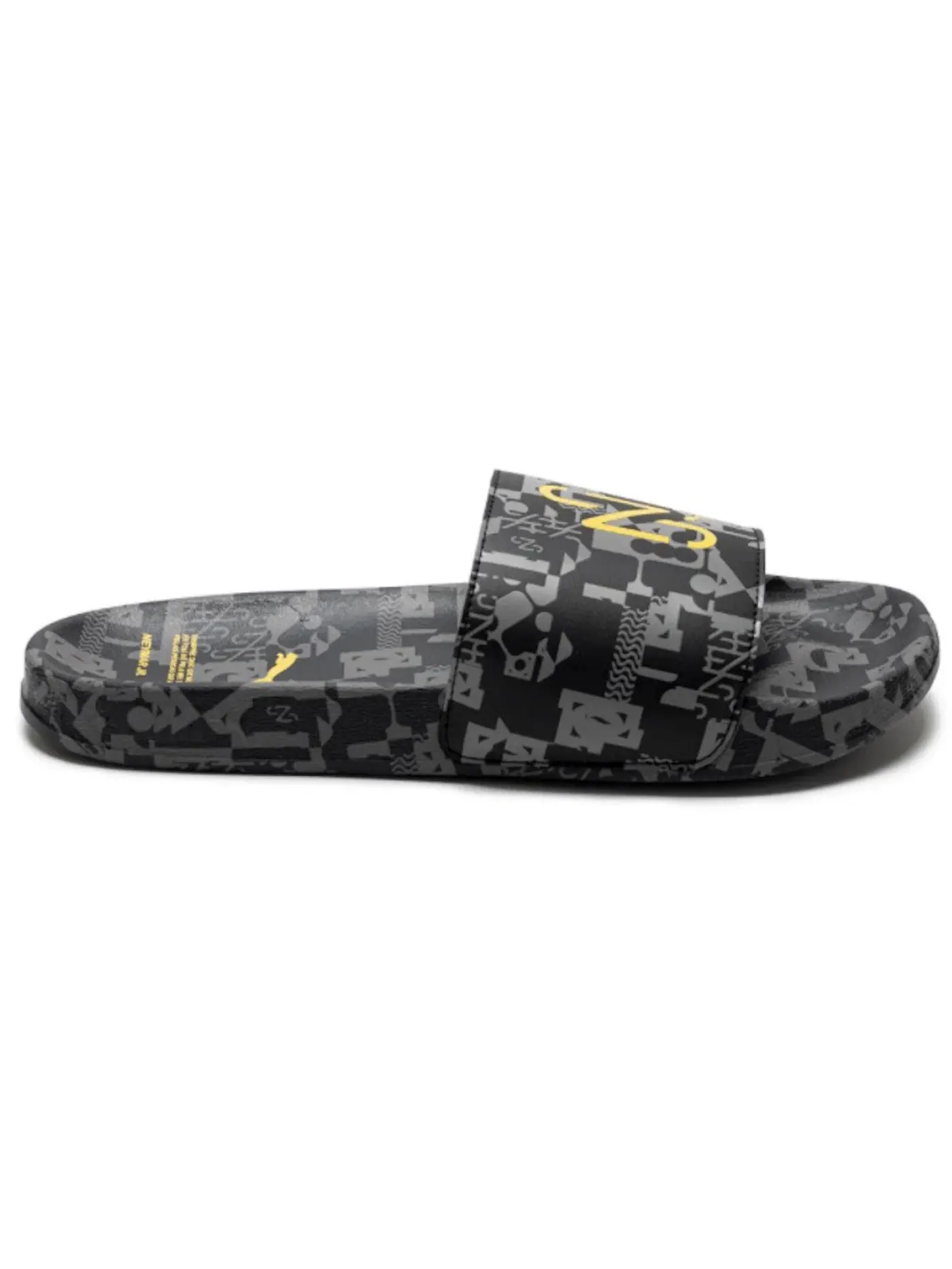 Мужские шлепанцы с логотипом Puma Leadcat Slide Puma — изображение 1 из 1, черный/серый/золотистый
