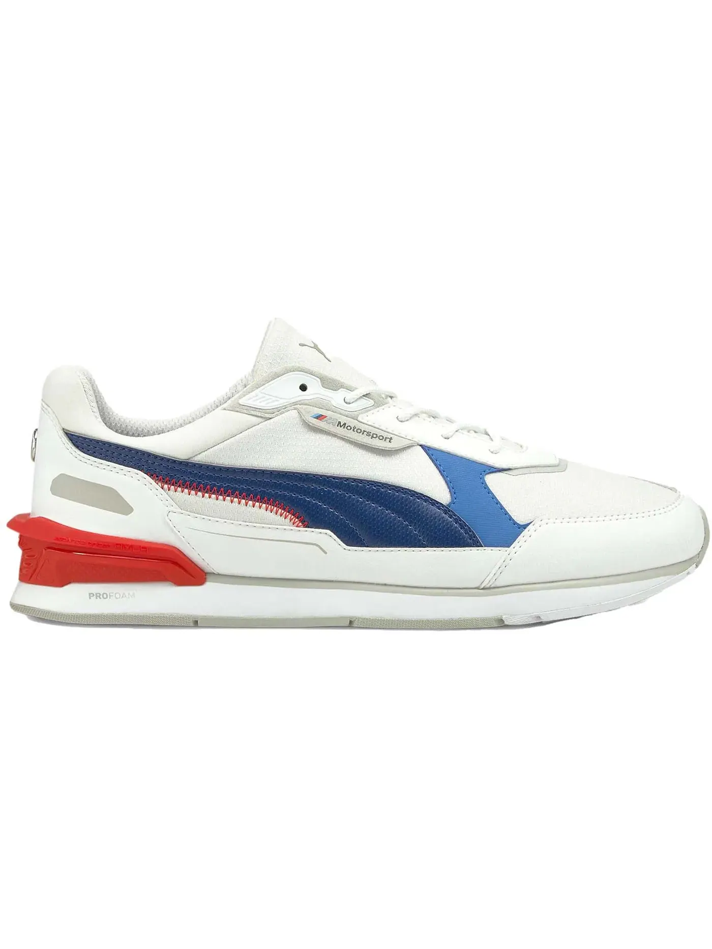 Мужские кроссовки Lifestyle Puma Low Racer BMW M Motorsport Puma White/Estate Blue/Fiery Red — изображение 1 из 1