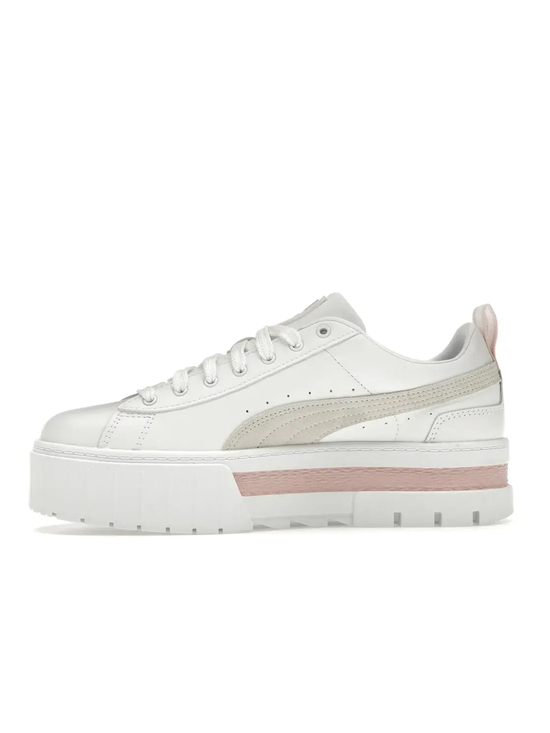Женские кроссовки Lifestyle Puma Mayze Leather Puma — изображение 3 из 4, белый