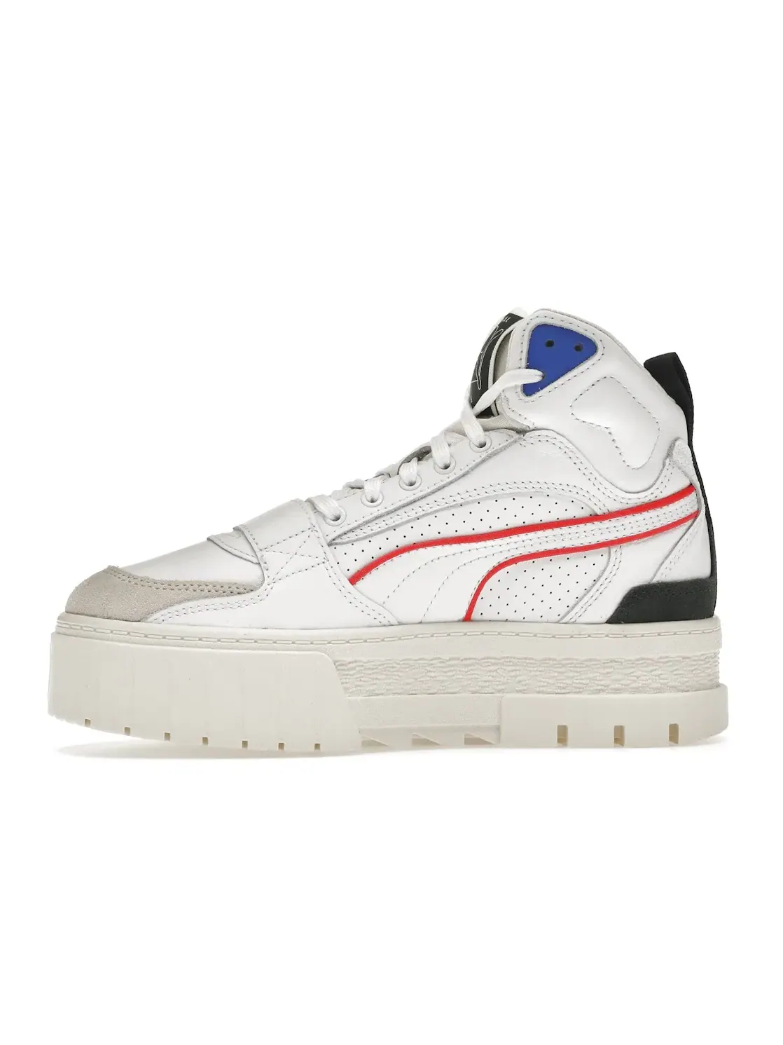 Женские кроссовки Lifestyle Puma Mayze Mid — изображение 3 из 4, белый/белый/синий