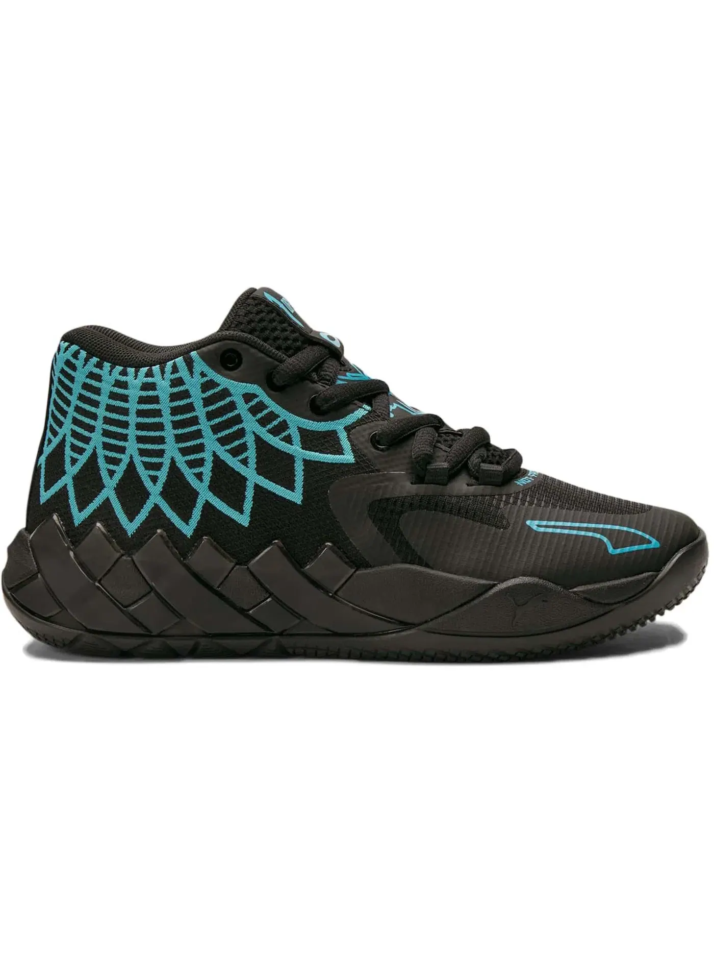 Детские кроссовки для баскетбола с высокой посадкой Puma LaMelo Ball MB.01 Puma Black/Blue Atoll — изображение 1 из 1