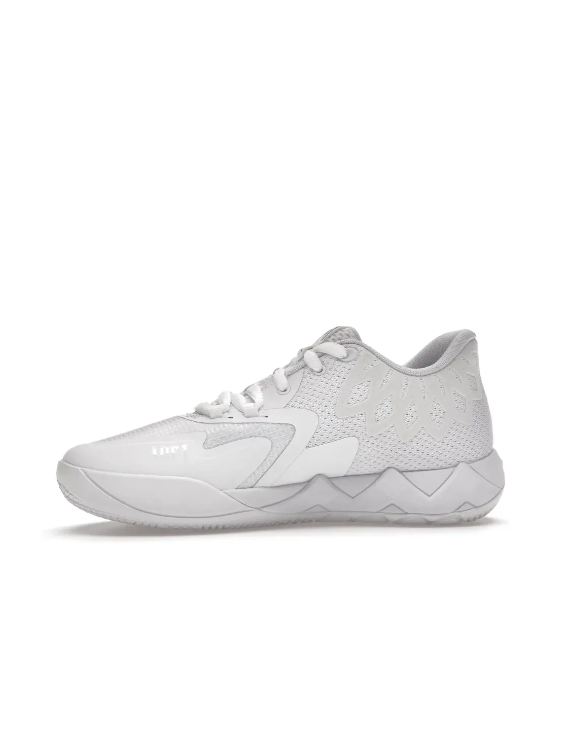 Детские баскетбольные кроссовки с высокой посадкой Puma LaMelo Ball MB.01 Puma White/Silver — изображение 3 из 4