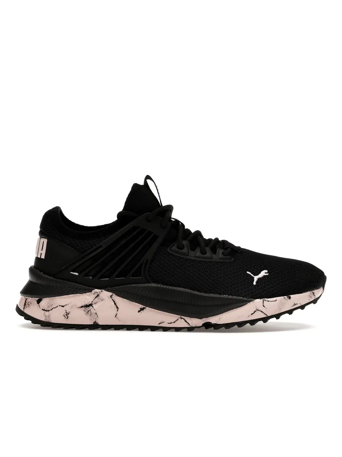 Женские кроссовки с мраморным принтом Puma Pacer Future Puma Puma Black/Puma Black/Chalk Pink — изображение 1 из 4