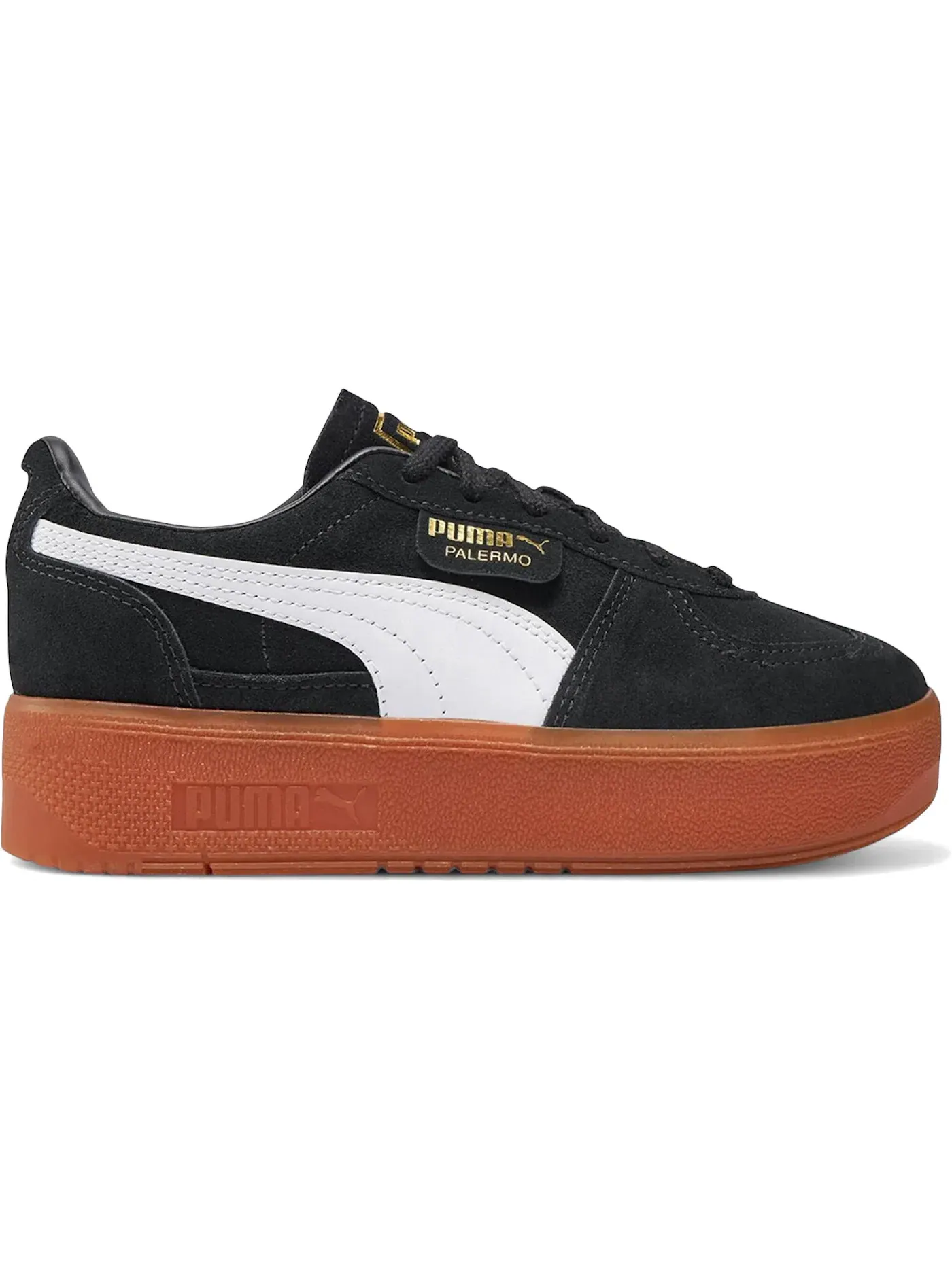 Женские кроссовки с низким профилем Puma Palermo Elevata — изображение 1 из 1, черный