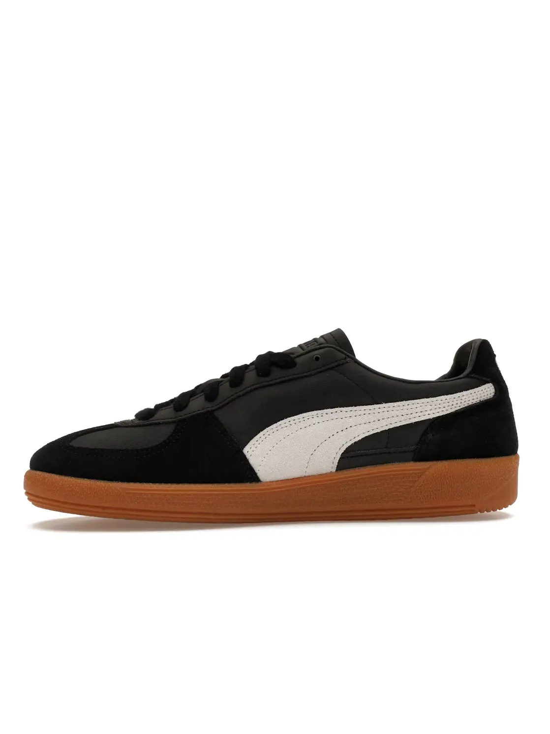 Мужские кроссовки кожаные Puma Palermo Leather Puma — изображение 3 из 4, черный/серый