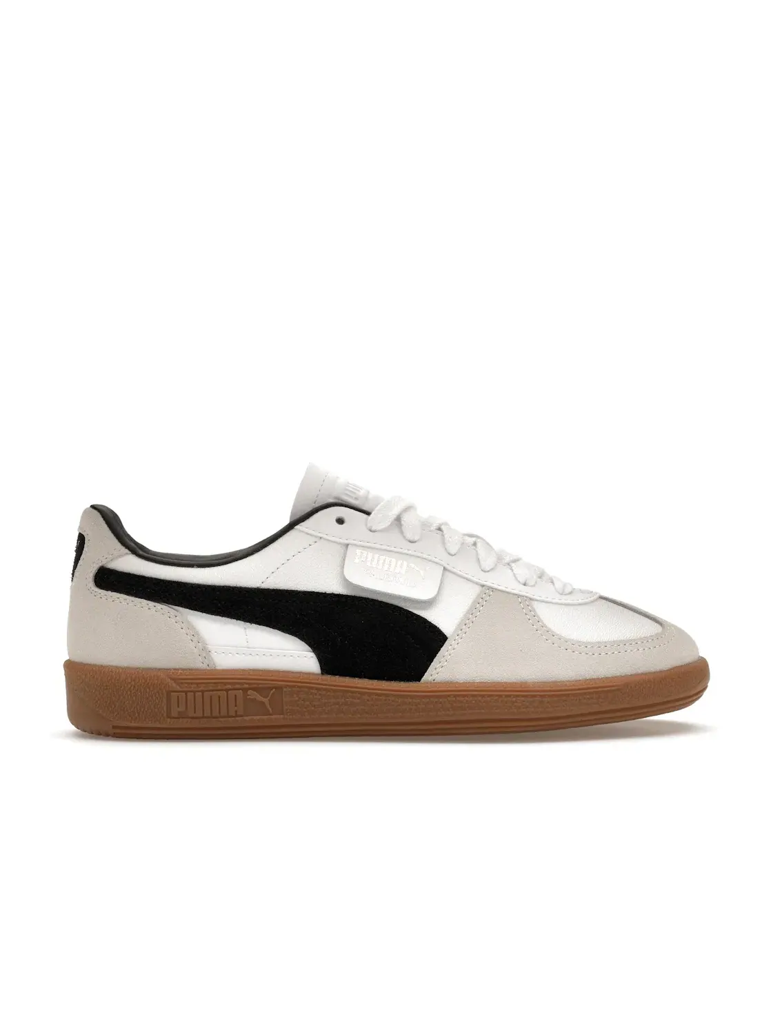 Мужские кроссовки для повседневной носки Puma Palermo Leather Puma — изображение 1 из 4, белый/серый