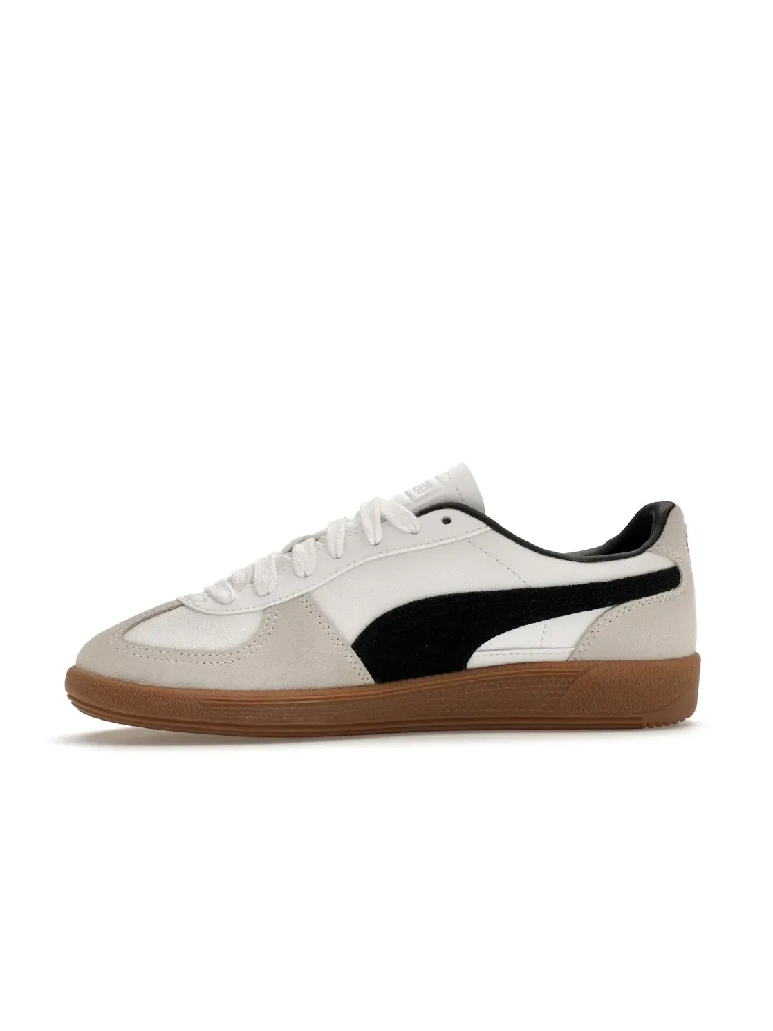 Мужские кроссовки для повседневной носки Puma Palermo Leather Puma — изображение 3 из 4, белый/серый