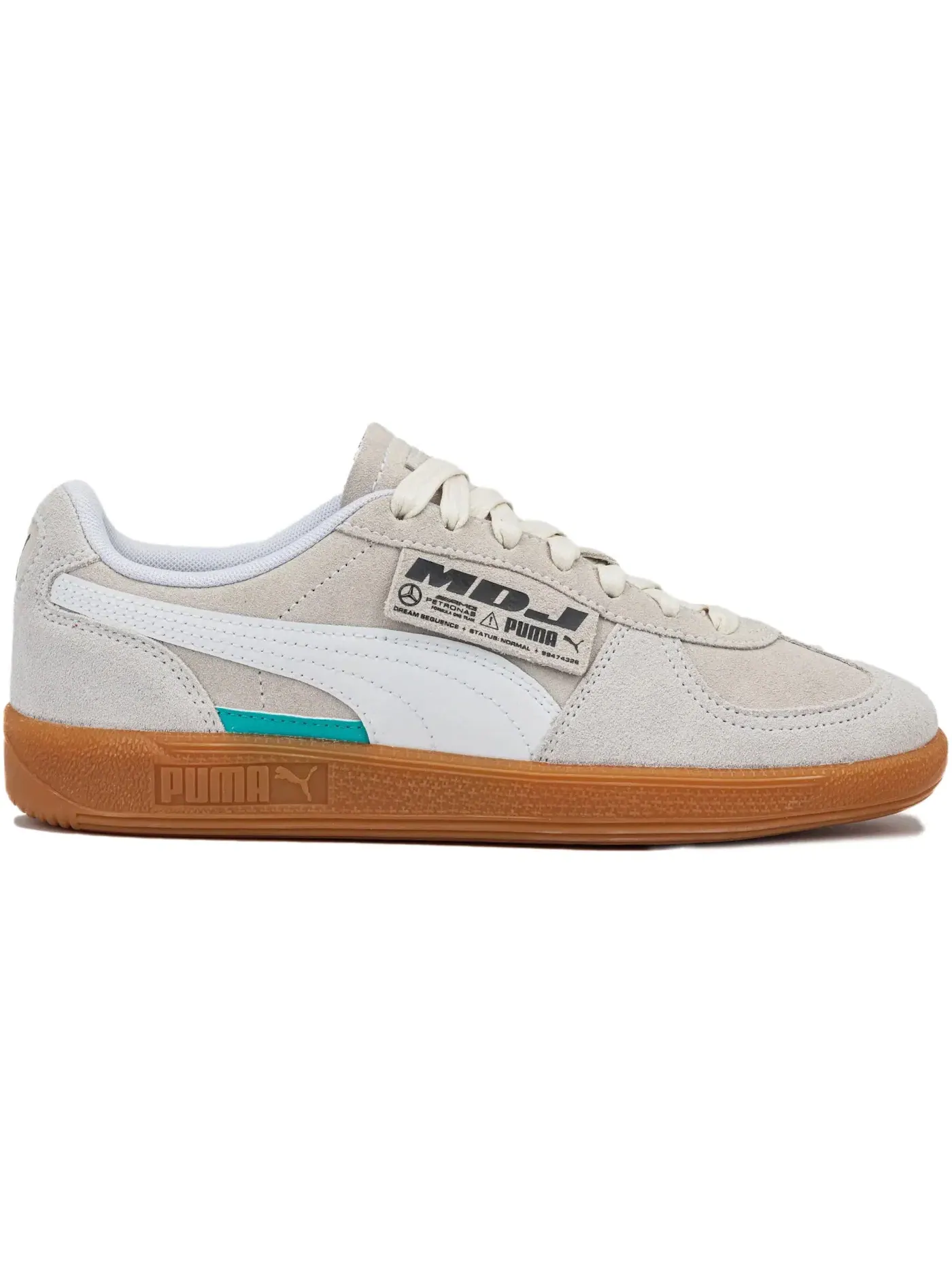 Мужские кроссовки с принтом Puma Palermo Puma — изображение 1 из 1, белый/бежевый