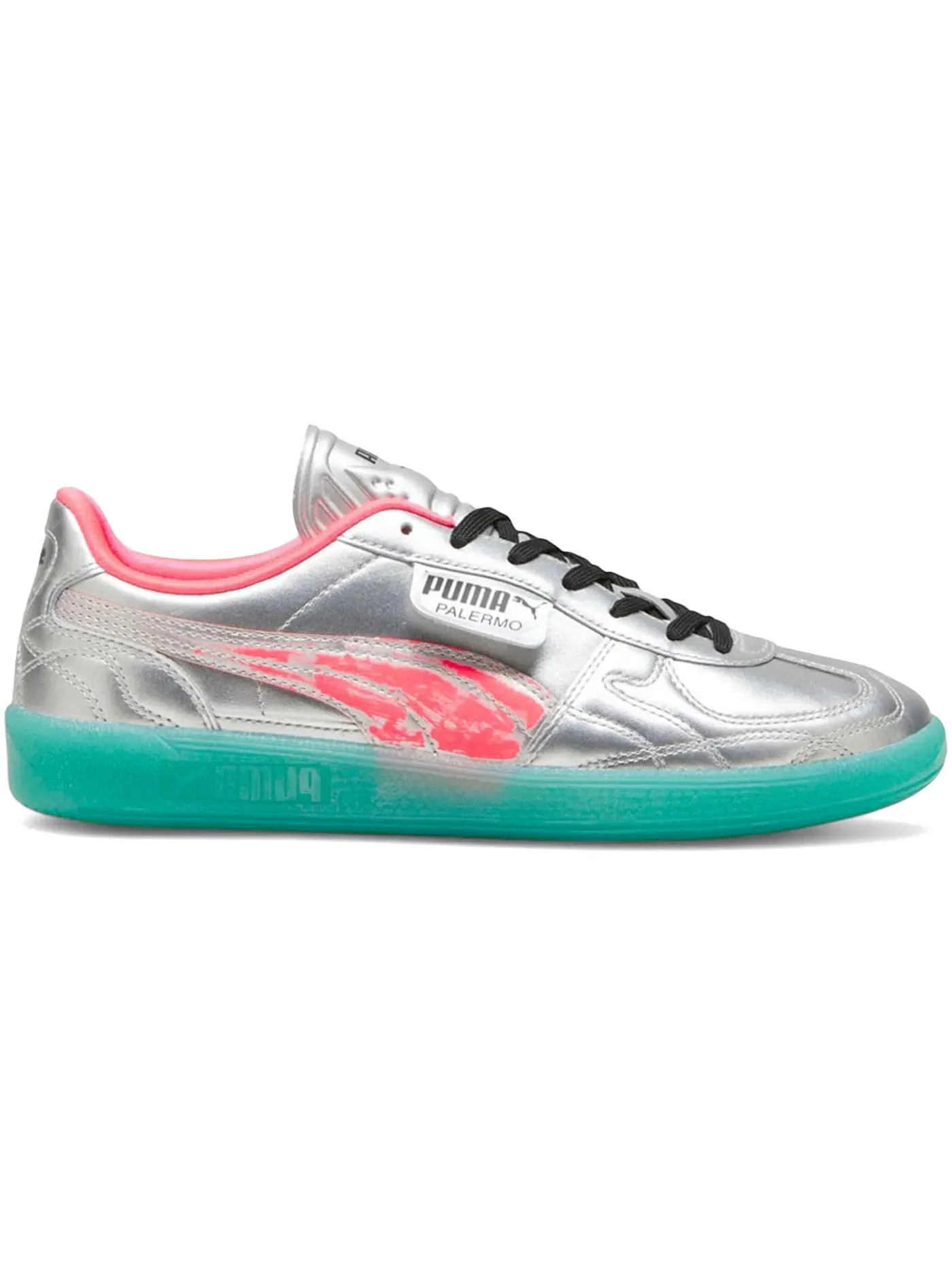 Мужские кроссовки Lifestyle Puma Palermo Puma — изображение 1 из 1, серебристый/зеленый