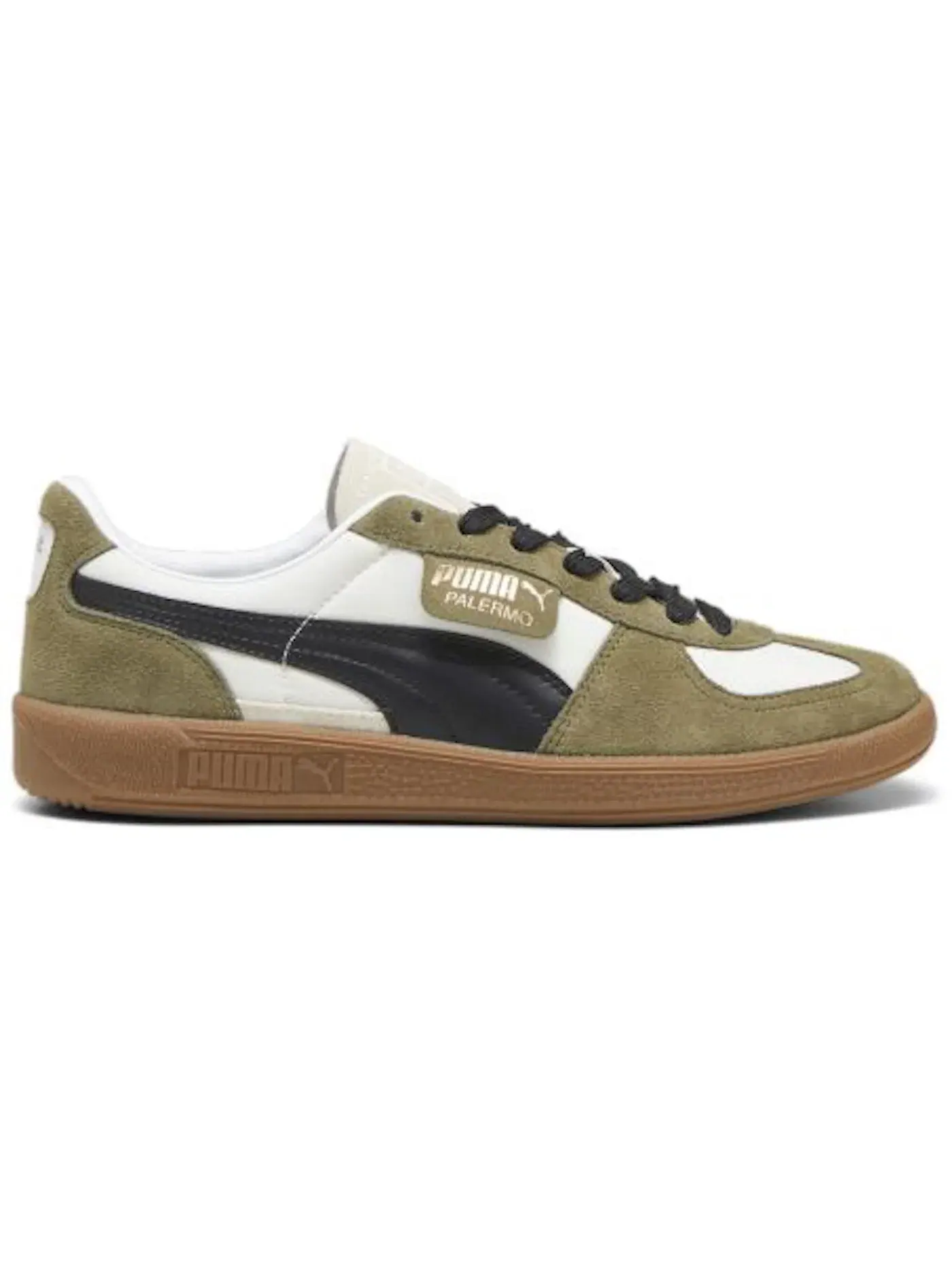 Мужские кроссовки для повседневной носки Puma Palermo OG Puma — изображение 1 из 1, черный/оливковый