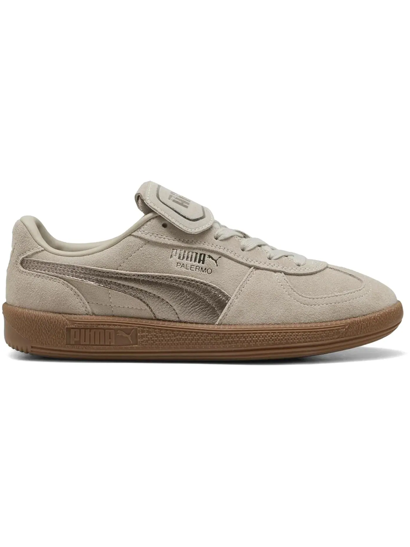 Мужские кроссовки кожаные Puma Palermo Premium Metallic, Desert Dust/Gum — изображение 1 из 1