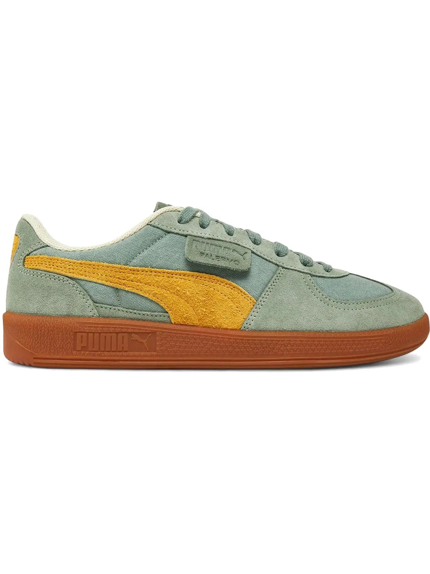 Мужские кроссовки Lifestyle Puma Palermo Weathered Puma — изображение 1 из 1, зеленый/желтый