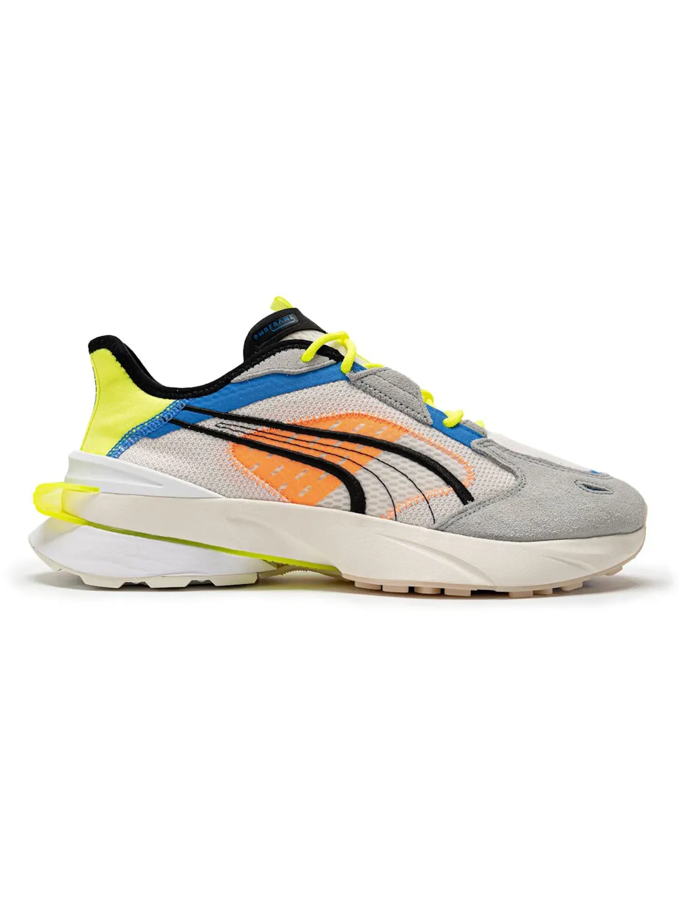 Мужские кроссовки Lifestyle Puma PWRFrame OP-1 Abstract — изображение 1 из 1, желтый/белый