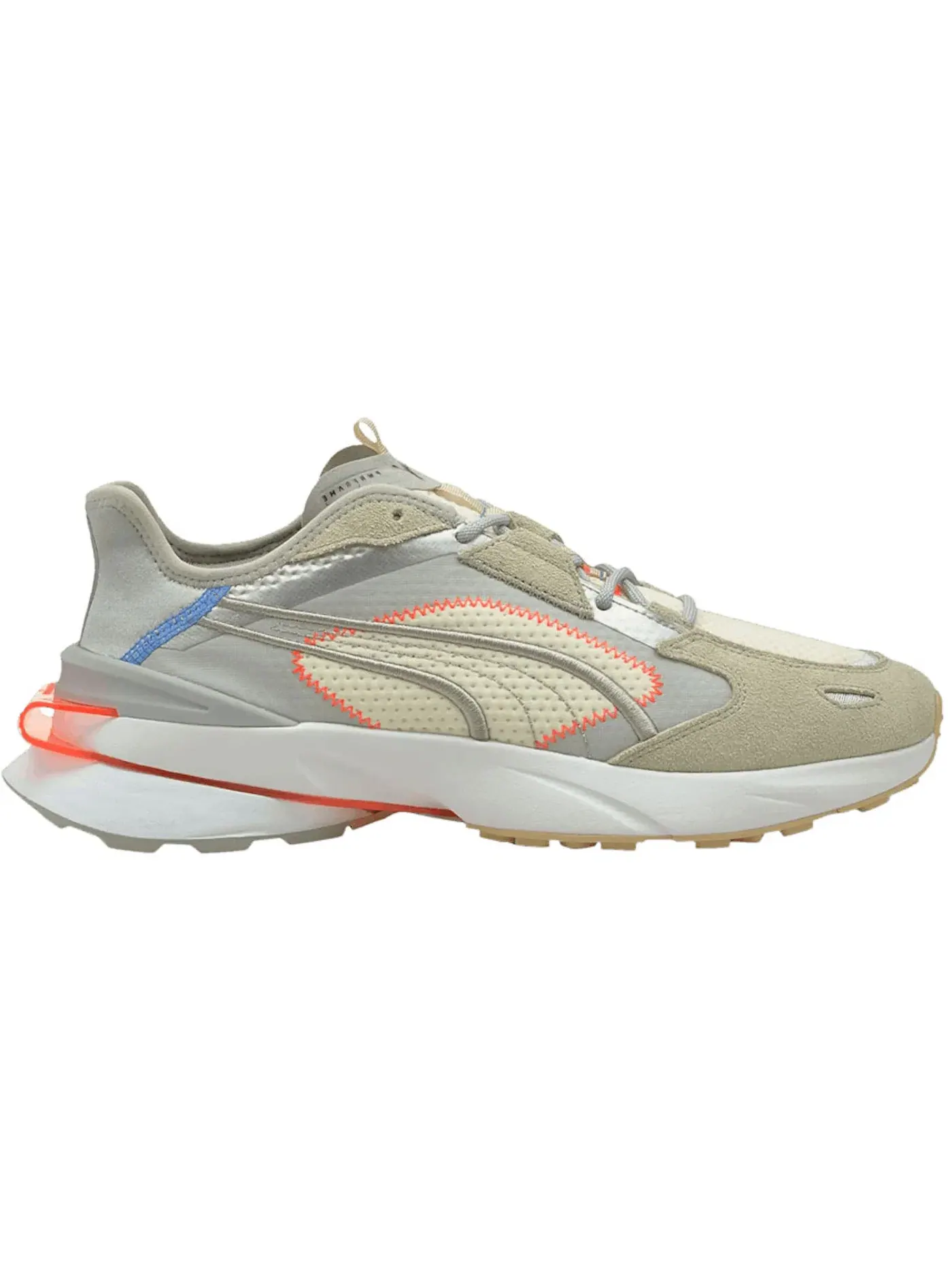 Мужские кроссовки Lifestyle Puma PWRFrame OP-1 Cyber Puma — изображение 1 из 1, серый белый