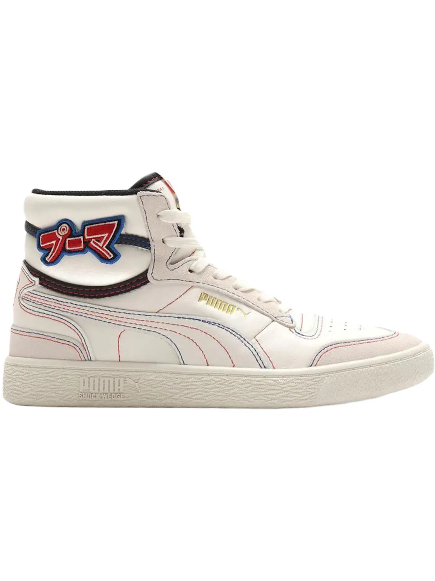 Мужские кроссовки с высоким верхом Puma Ralph Sampson Mid Puma — изображение 1 из 1, белый/черный/красный