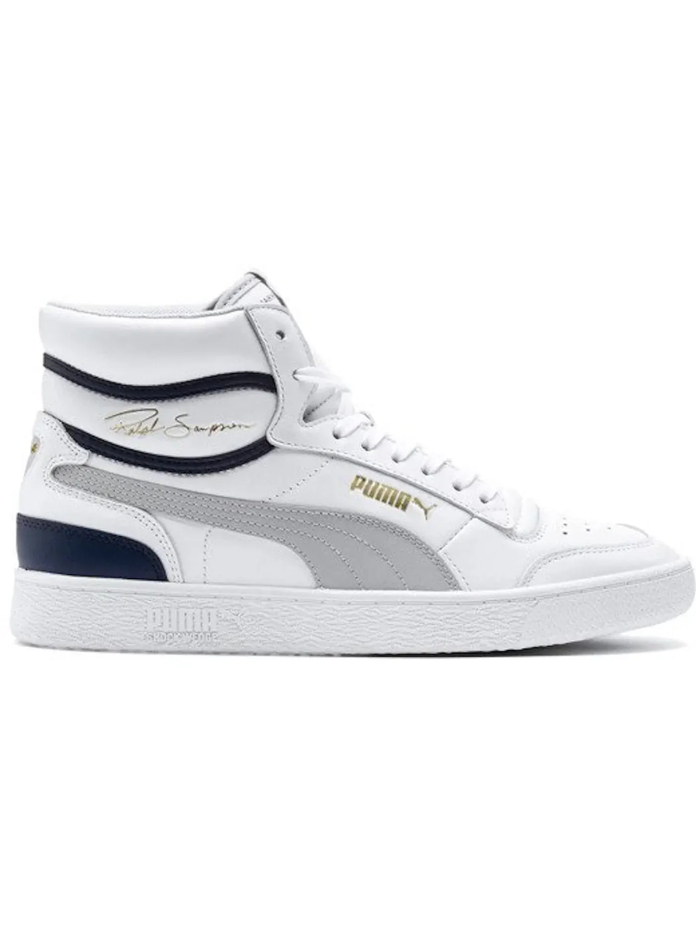 Мужские кроссовки Lifestyle Puma Ralph Sampson Mid — изображение 1 из 1, белый/серый/черный