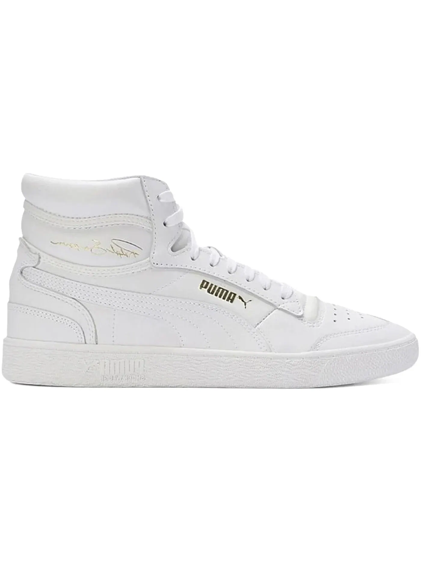 Мужские кроссовки с высоким верхом Puma Ralph Sampson Mid — изображение 1 из 1, белый золотистый