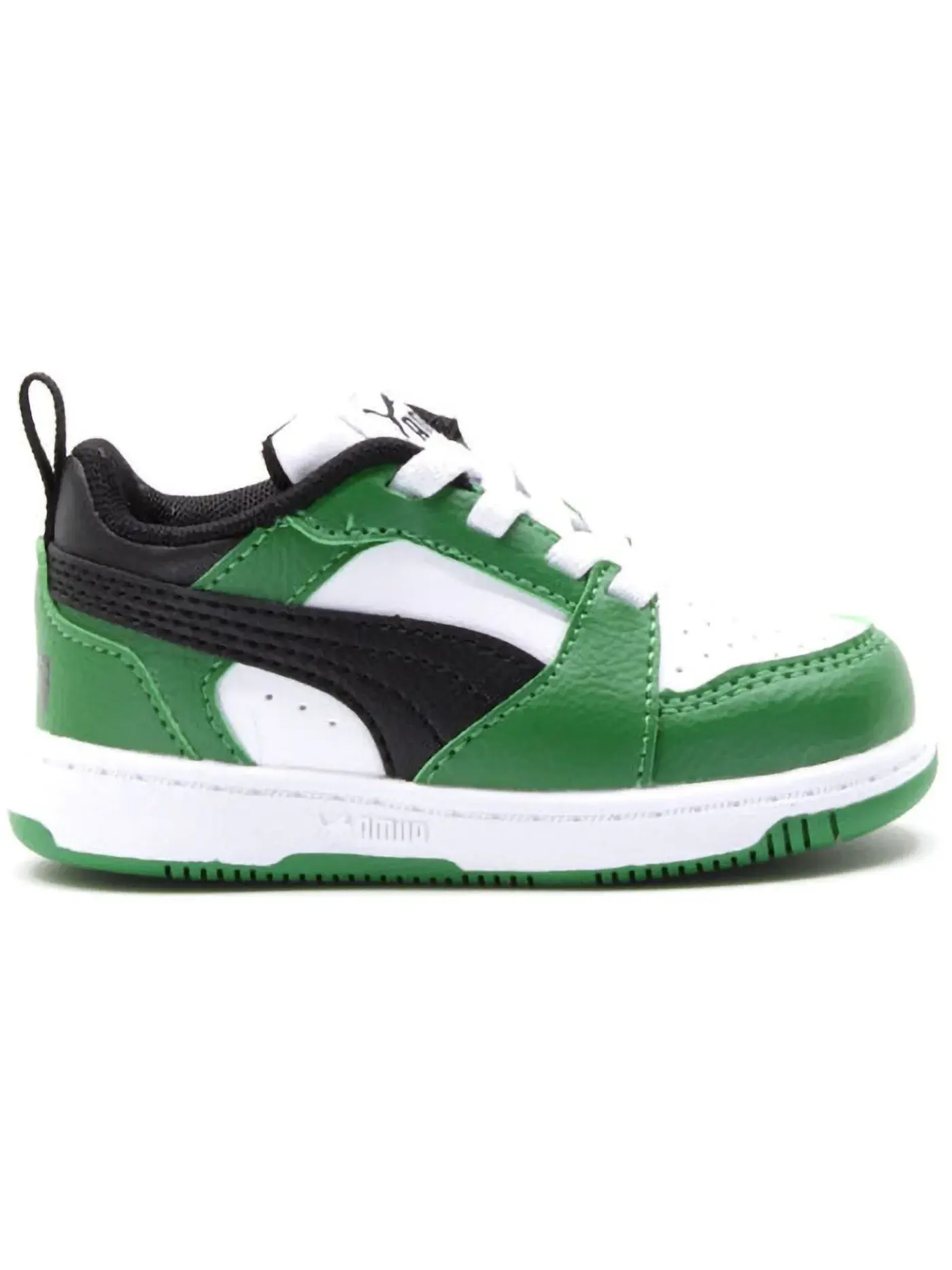 Детские кроссовки Lifestyle Puma Rebound V6 Low — изображение 1 из 1, зеленый/белый/черный