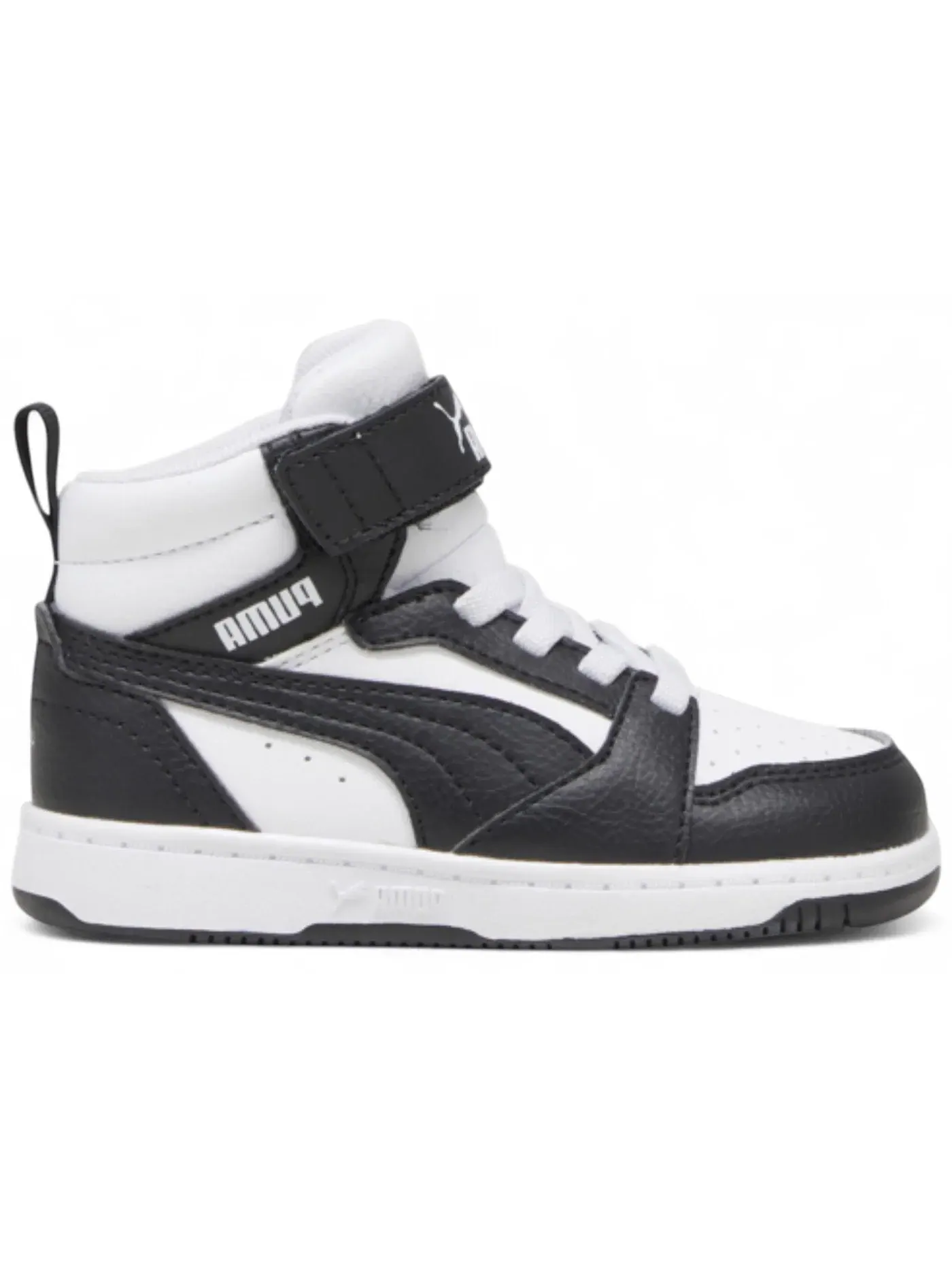 Детские кроссовки с высоким верхом Puma Rebound V6 Mid Puma Black/Puma White — изображение 1 из 1