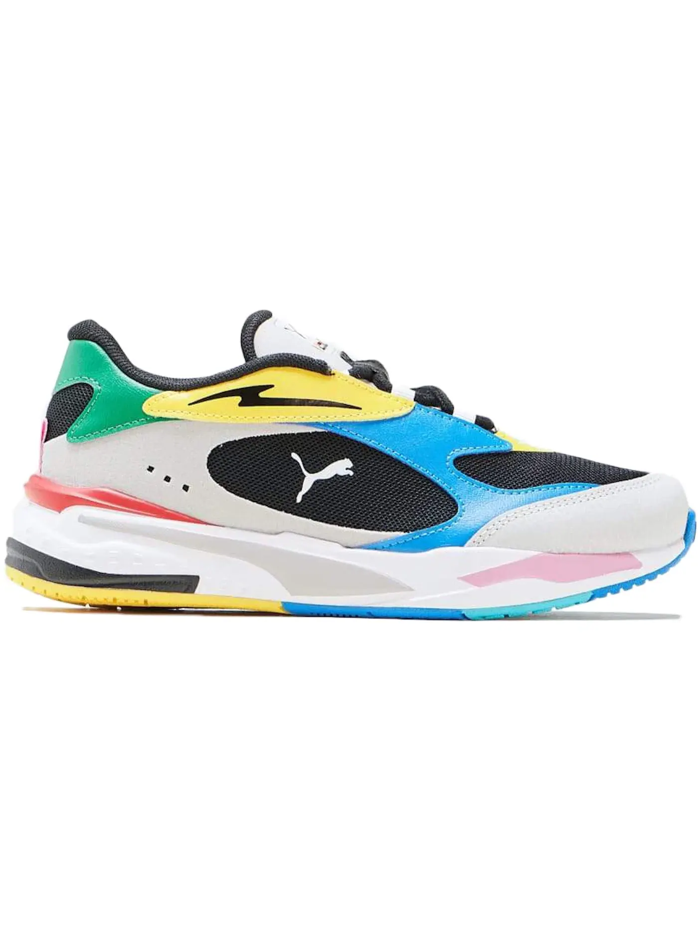 Детские кроссовки Lifestyle с принтом RS-Fast Puma — изображение 1 из 1, белый/черный/мульти
