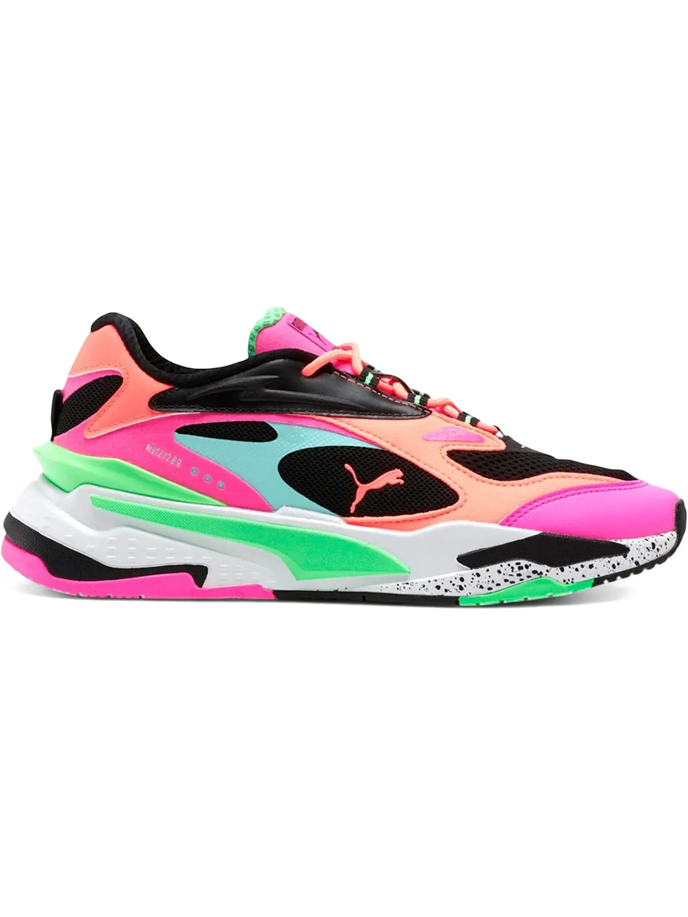 Женские кроссовки Lifestyle Puma RS-Fast Puma White/Elektro Green/NRGY Peach — изображение 1 из 1
