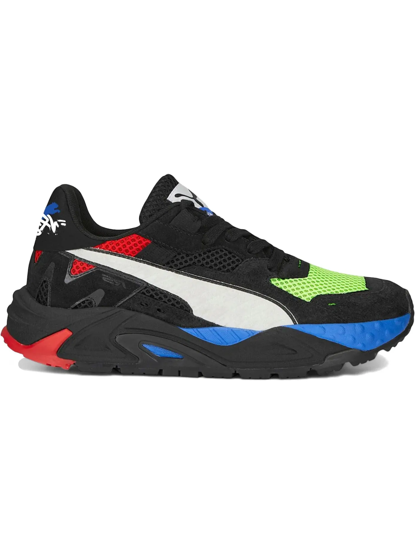 Мужские кроссовки Lifestyle с принтом Puma RS-Trck Puma — изображение 1 из 1, черный/белый