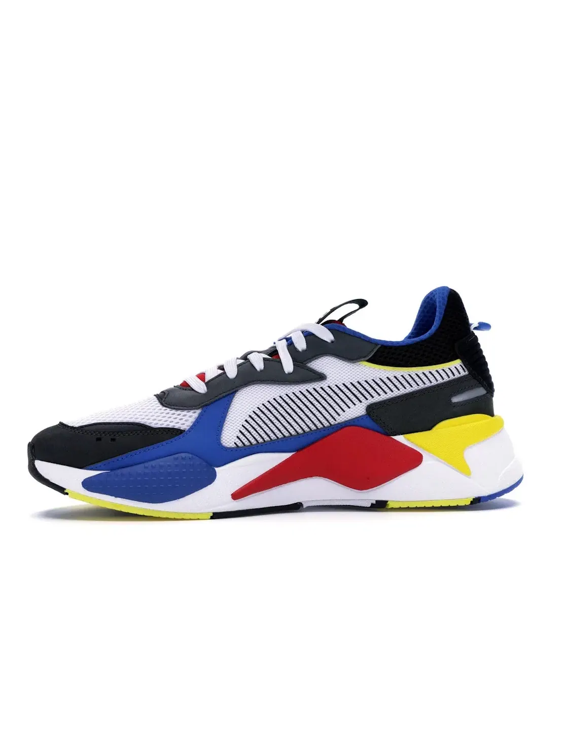 Мужские кроссовки с контрастными панелями Puma RS-X Puma White/Puma Royal-High Risk Red — изображение 3 из 4
