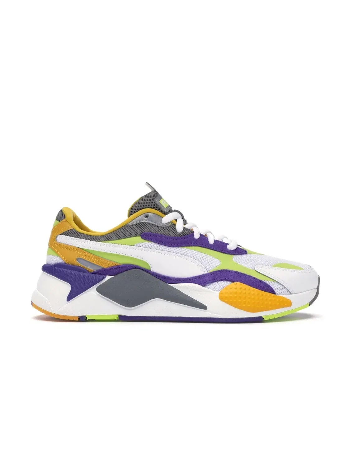 Мужские кроссовки Lifestyle RS-X3 Puma Puma White/Lime Punch — изображение 1 из 4