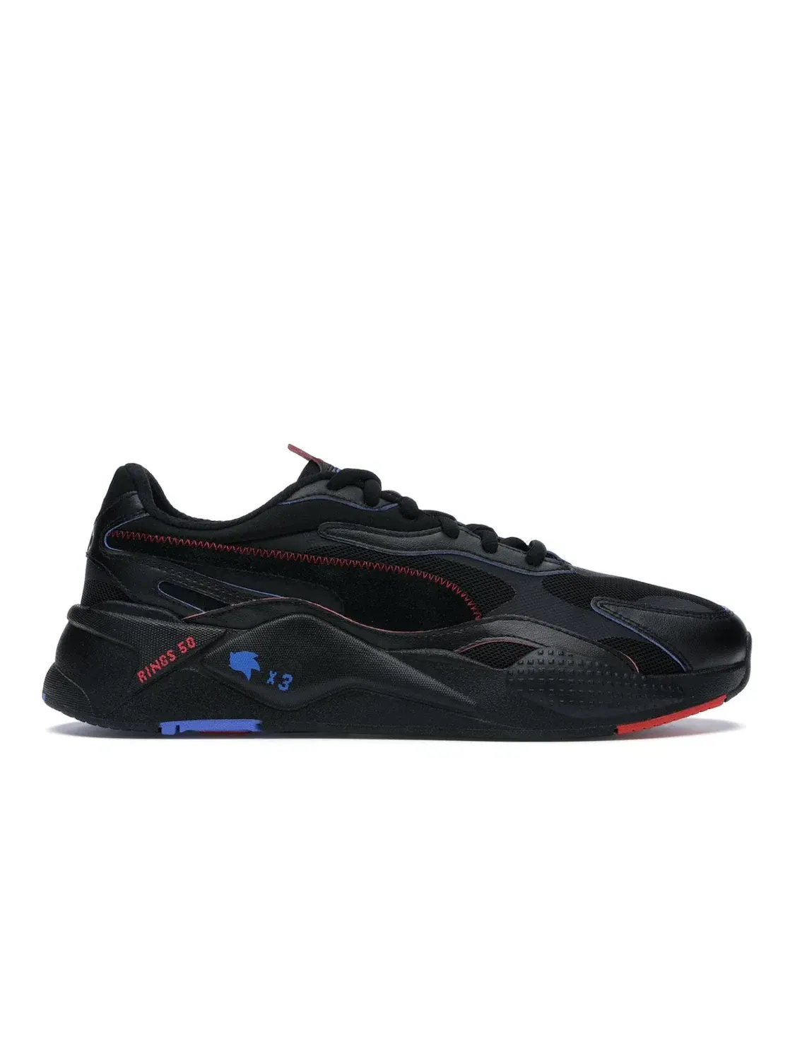 Мужские кроссовки Lifestyle с принтом RS X3 Puma — изображение 1 из 4, черный/красный-синий