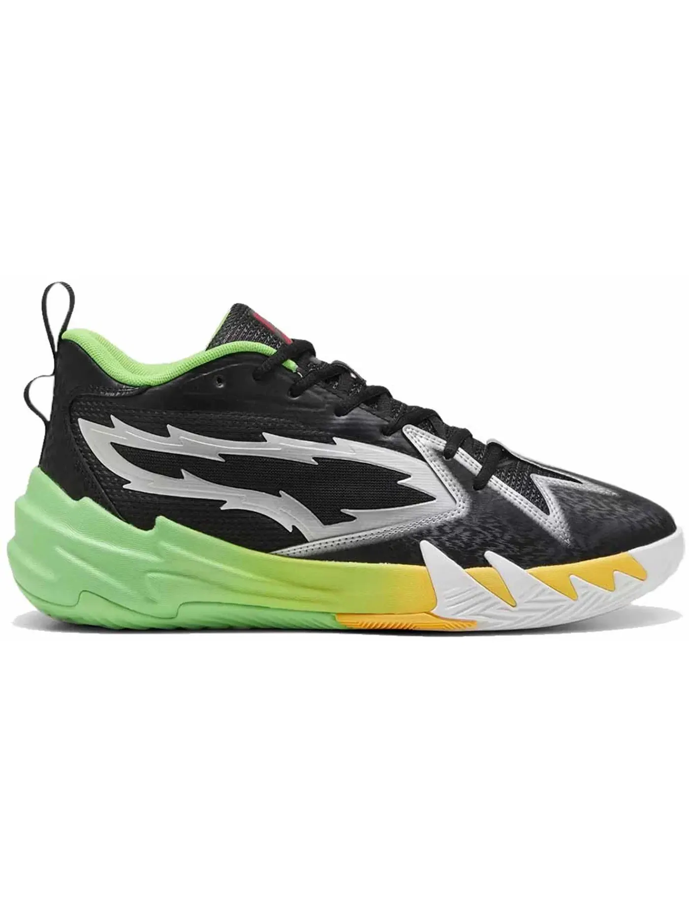 Детские кроссовки для баскетбола Puma Scoot Zeros — изображение 1 из 1, черный/зеленый