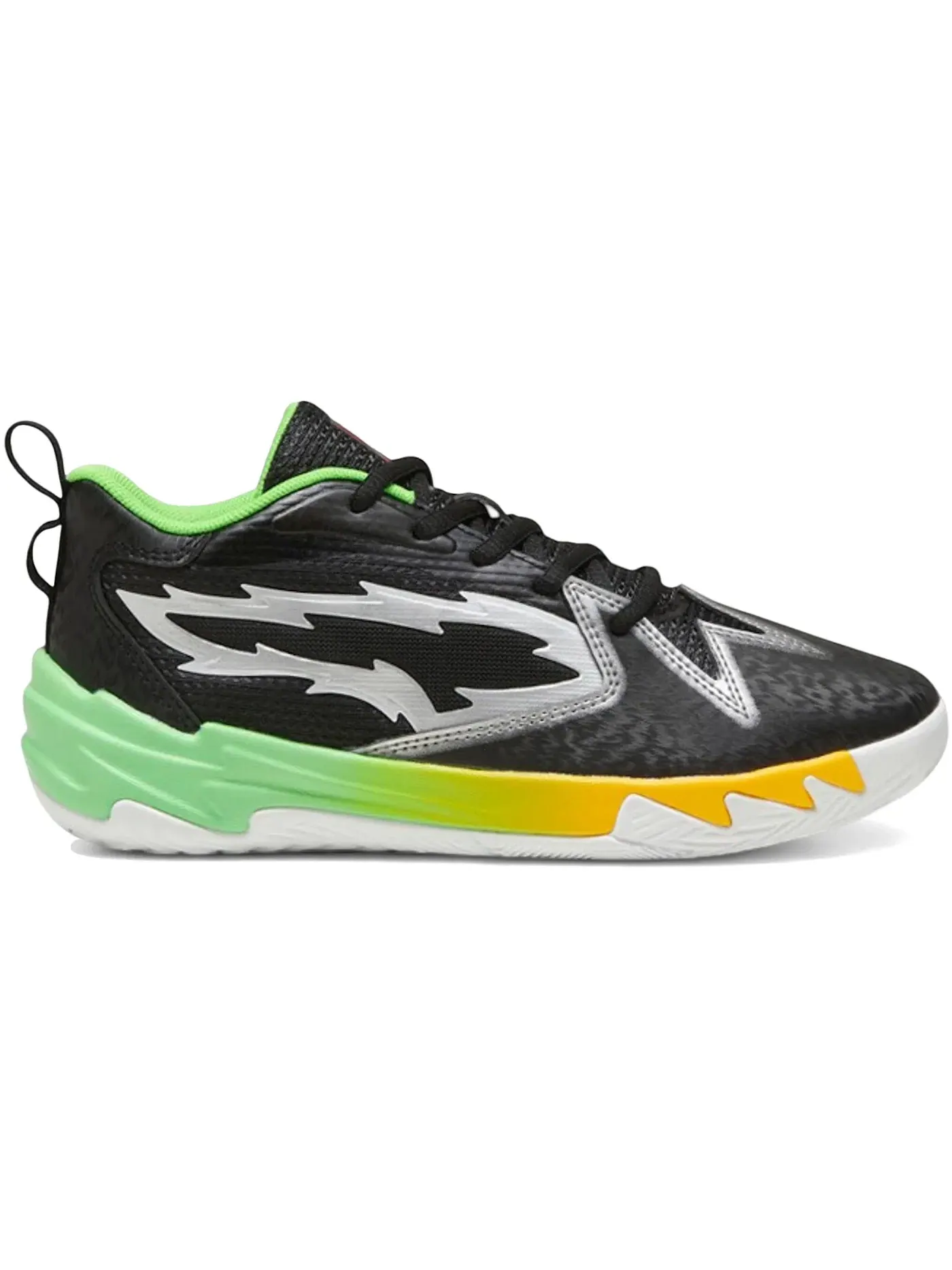 Детские кроссовки для мальчиков с принтом Puma Scoot Zeros Puma — изображение 1 из 1, черный/зеленый