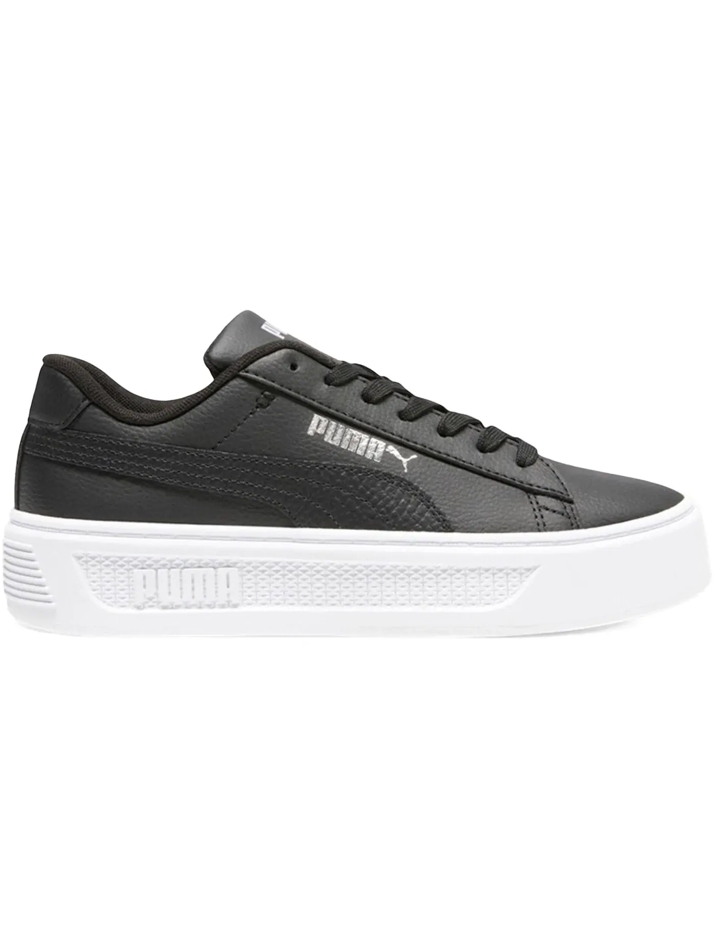 Женские кроссовки для повседневной носки Puma Smash V3 Platform Puma Black/Puma Silver — изображение 1 из 1