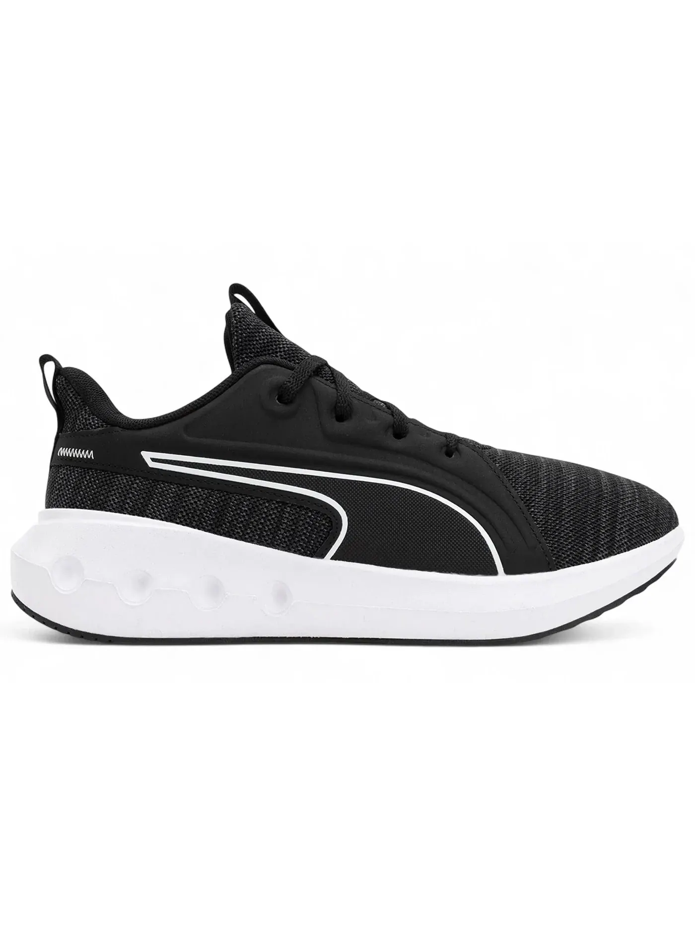 Мужские кроссовки для бега с вязаным верхом Puma Softride Carson Knit Puma Black/Puma White — изображение 1 из 1