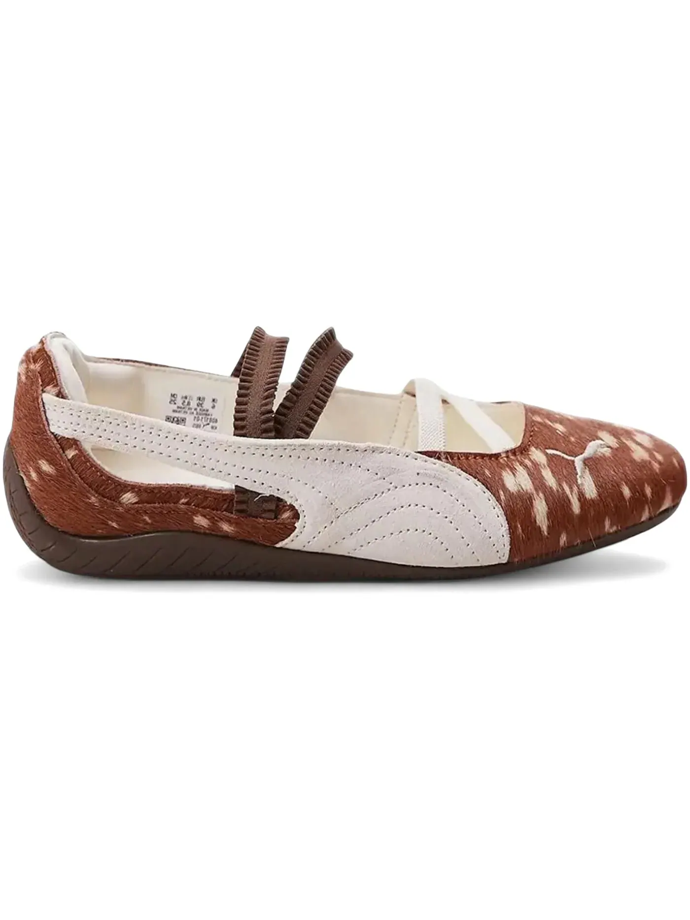 Женские тапочки с принтом Puma Speedcat Ballet — изображение 1 из 1, коричневый