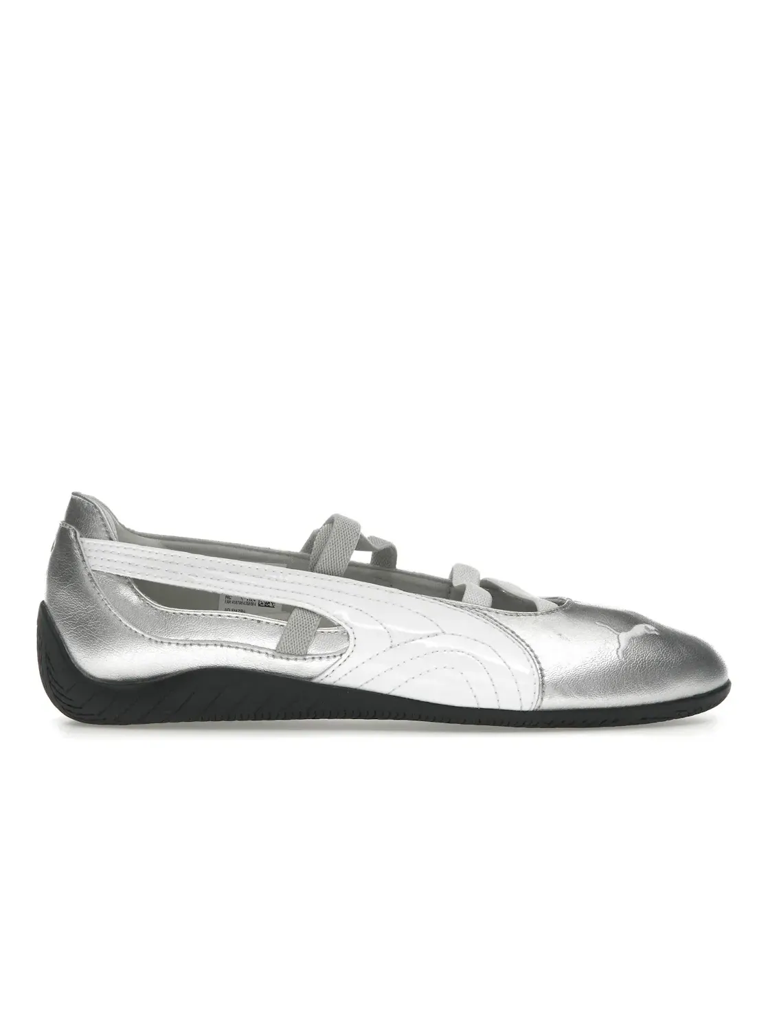 Женские балетки с металлическим верхом Puma Speedcat Ballet Puma Silver Puma White — изображение 1 из 4