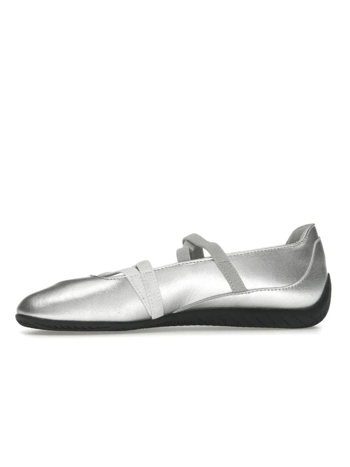 Женские балетки с металлическим верхом Puma Speedcat Ballet Puma Silver Puma White — изображение 3 из 4