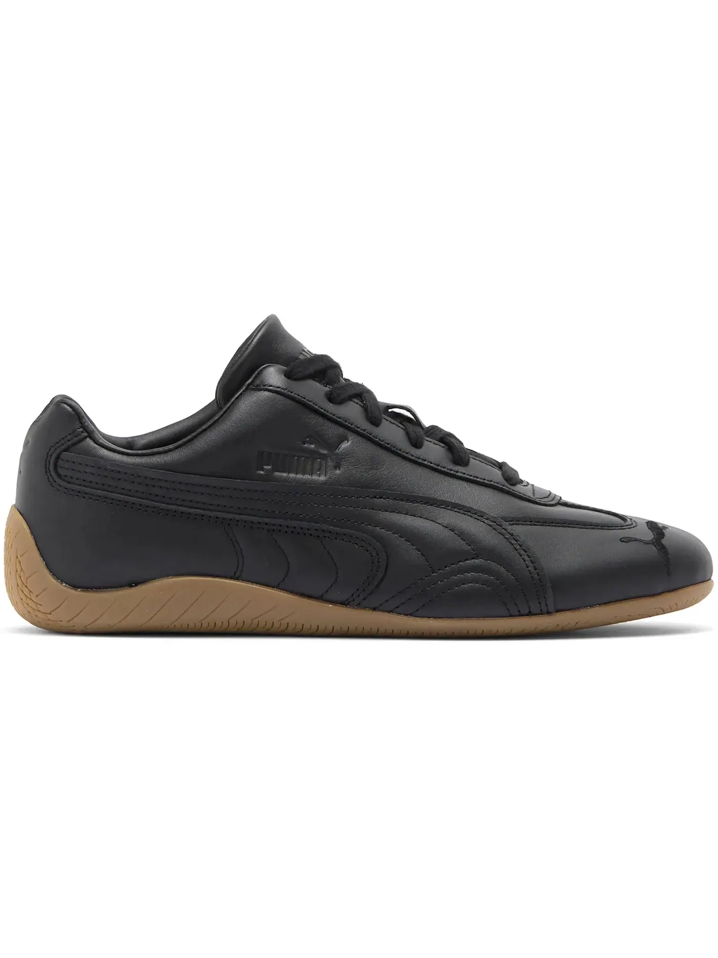 Мужские кроссовки кожанные Puma Speedcat Leather Puma Black — изображение 1 из 1