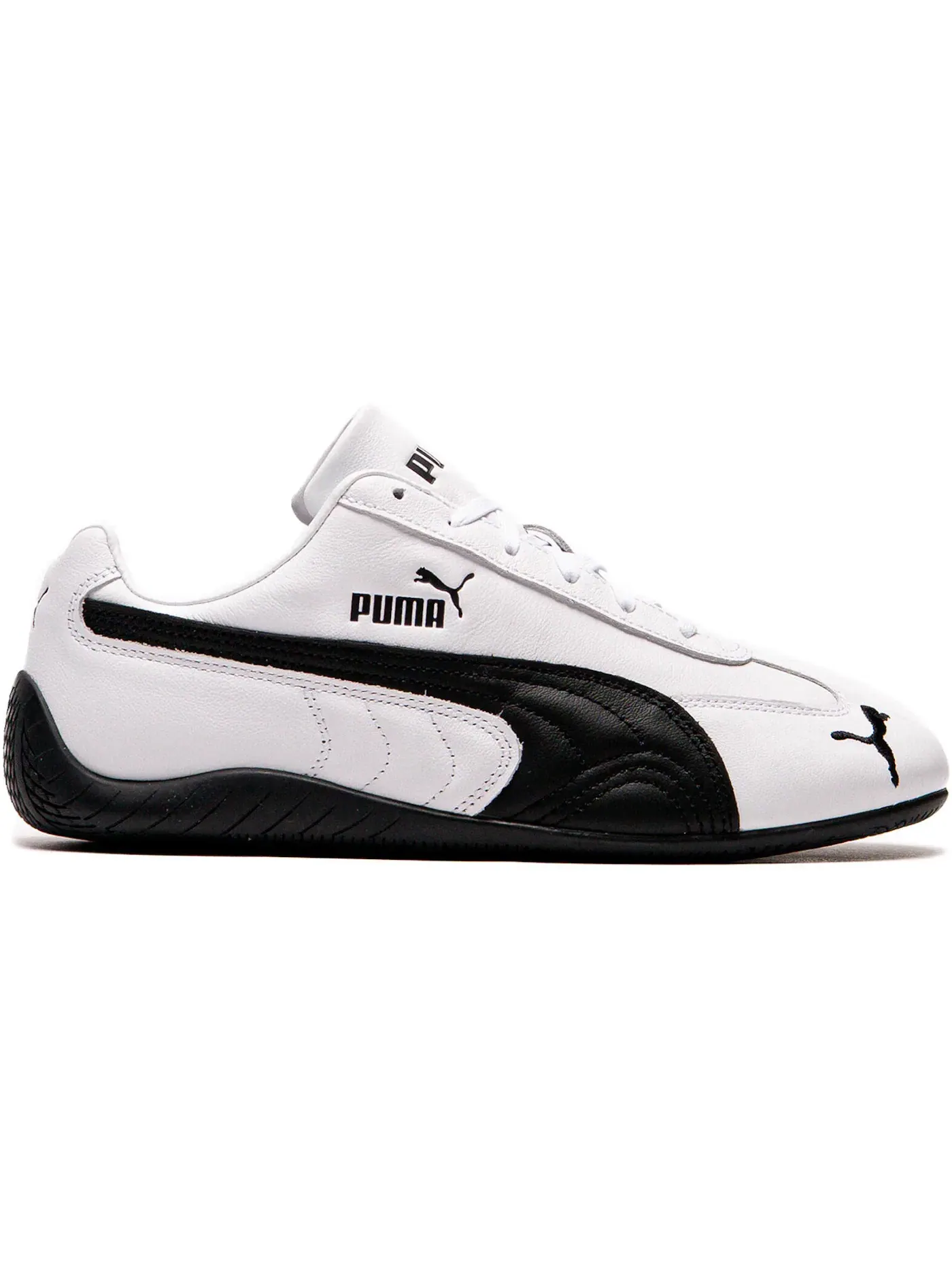 Мужские кроссовки с кожаным верхом Puma Speedcat Leather — изображение 1 из 1, белый/черный