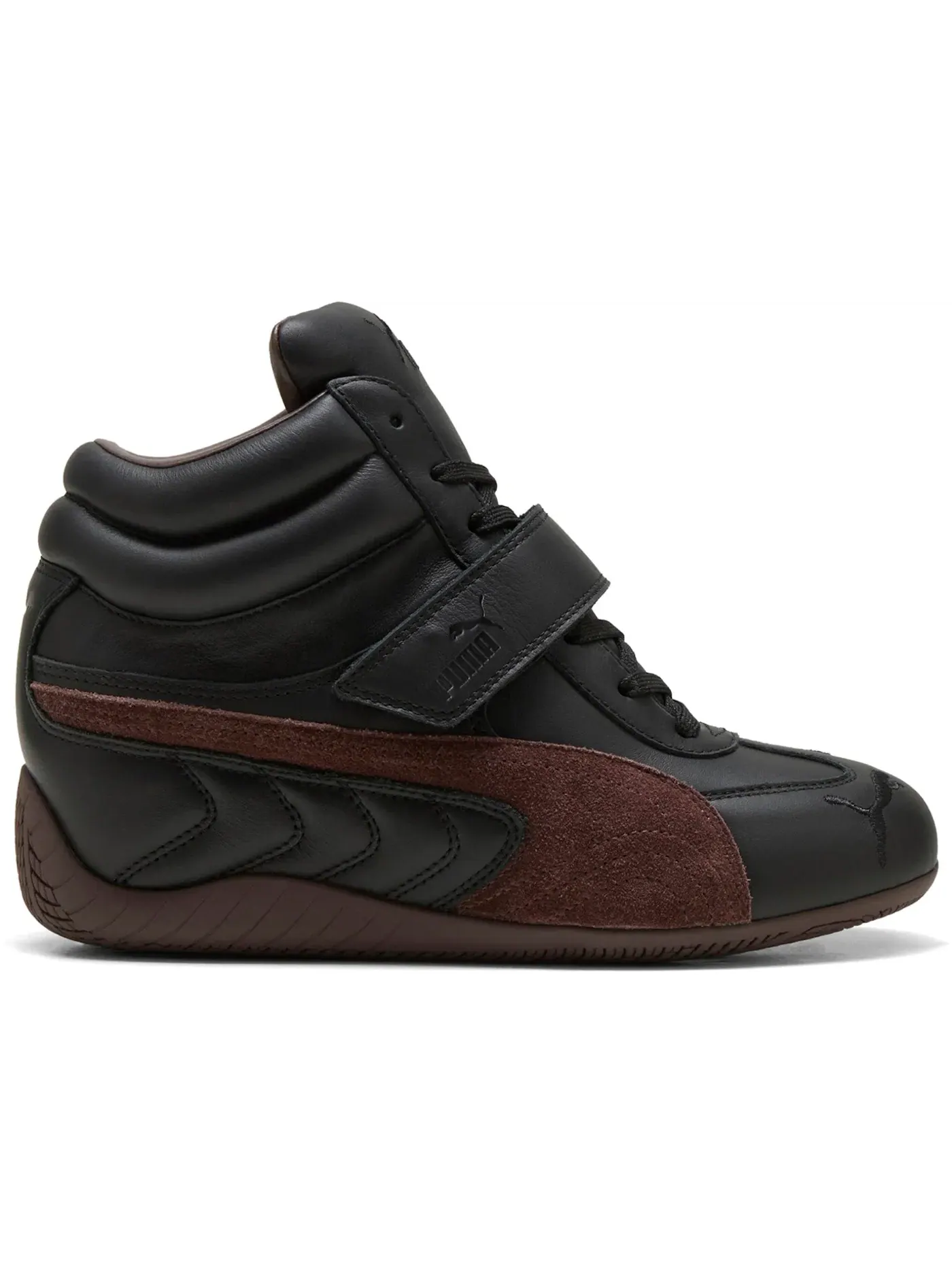 Женские кроссовки на платформе Puma Speedcat Wedge Puma Puma Black/Chocolate Brown — изображение 1 из 1