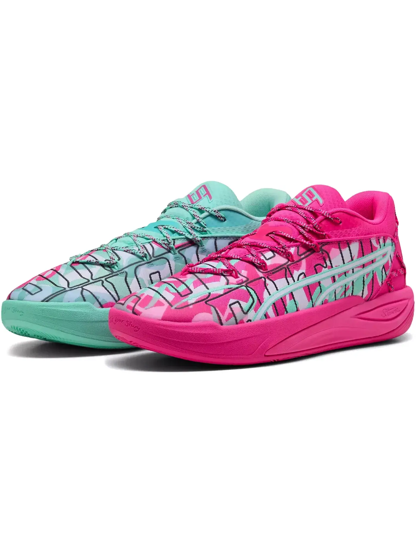 Женские кроссовки для бега Puma Stewie 4 Timeless, Electric Peppermint/Ravish — изображение 1 из 1