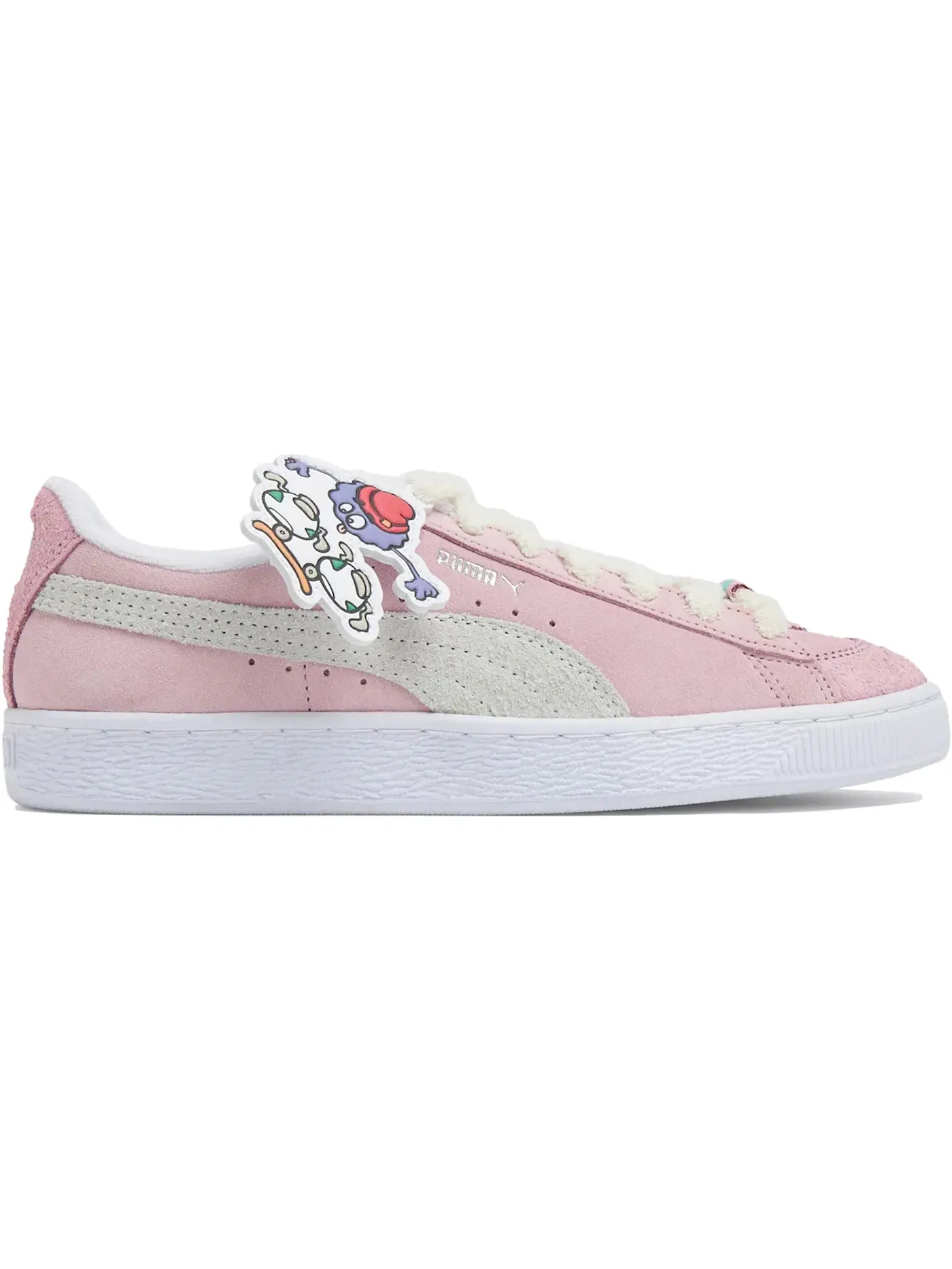 Мужские кроссовки Lifestyle Puma Suede — изображение 1 из 1, розовый/белый