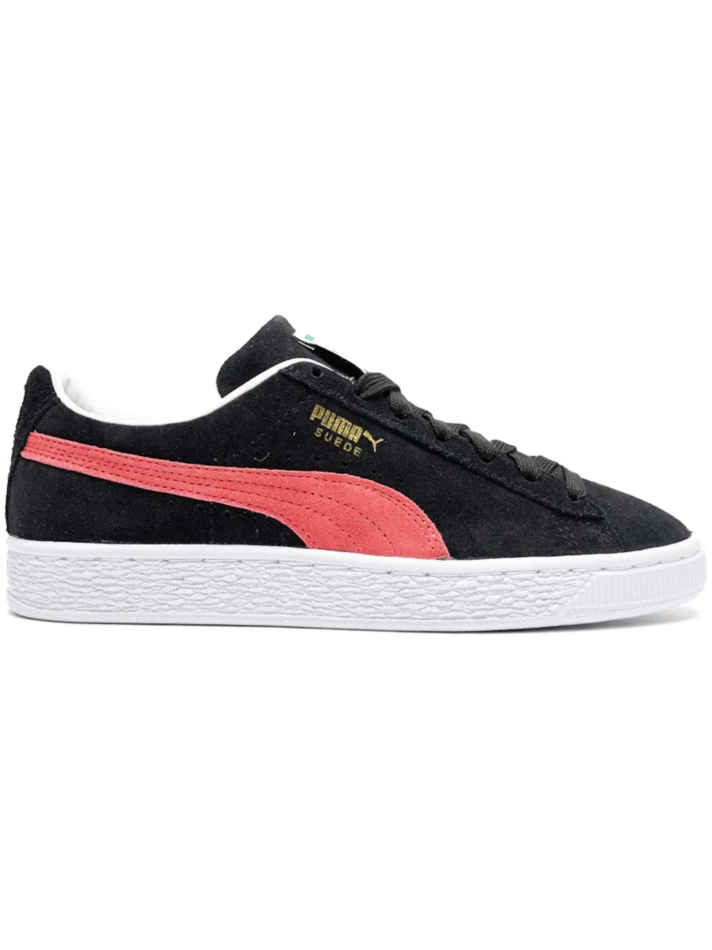 Женские кроссовки повседневные Puma Suede Classic 21 Puma — изображение 1 из 1, черный/розовый/белый