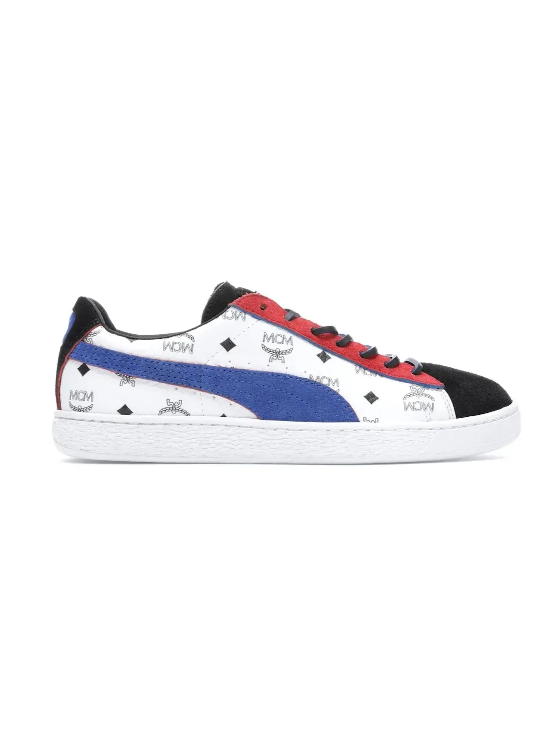 Мужские кроссовки с замшевым верхом Puma Suede Classic Puma — изображение 1 из 4, белый/синий-черный