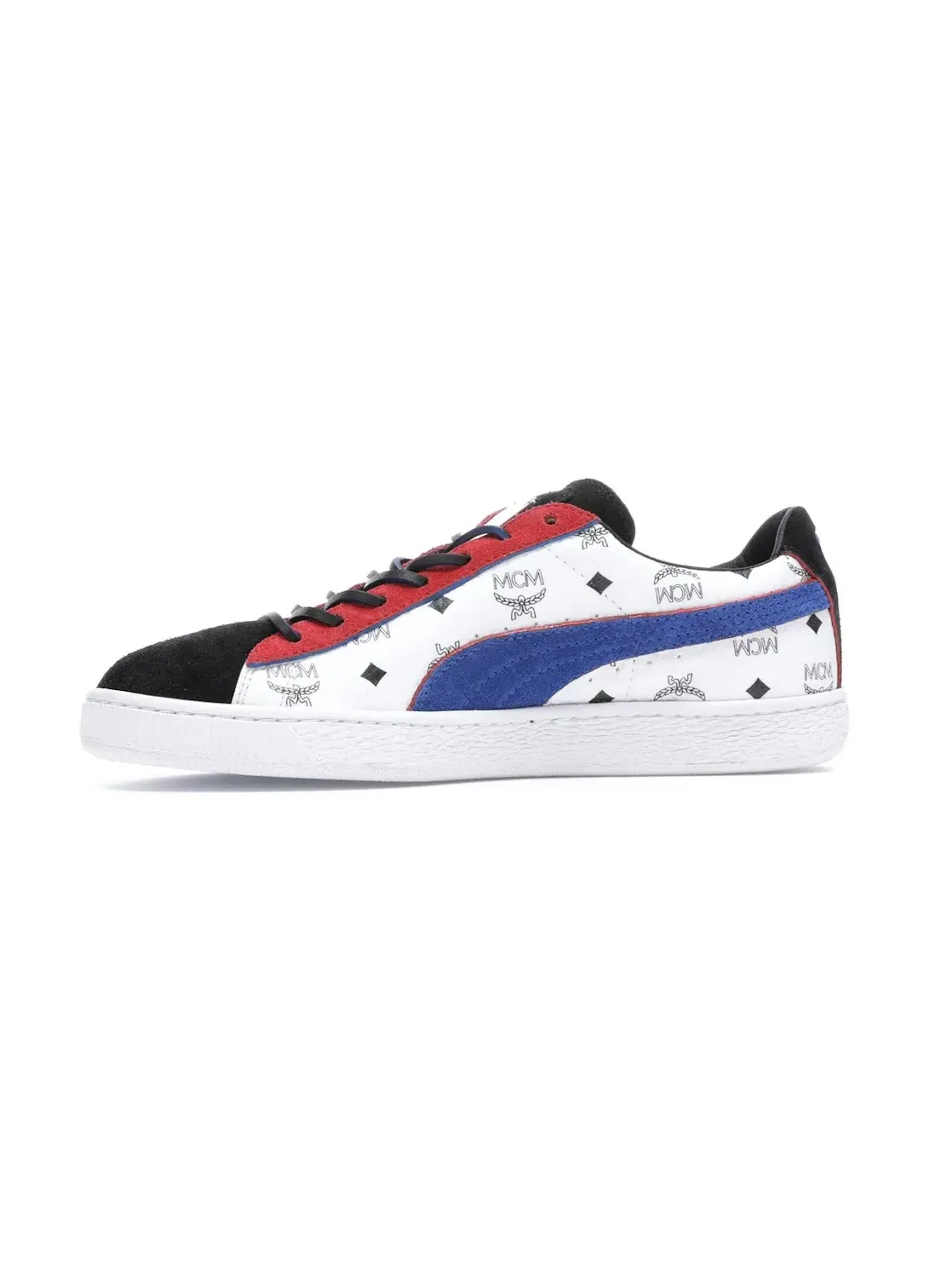 Мужские кроссовки с замшевым верхом Puma Suede Classic Puma — изображение 3 из 4, белый/синий-черный
