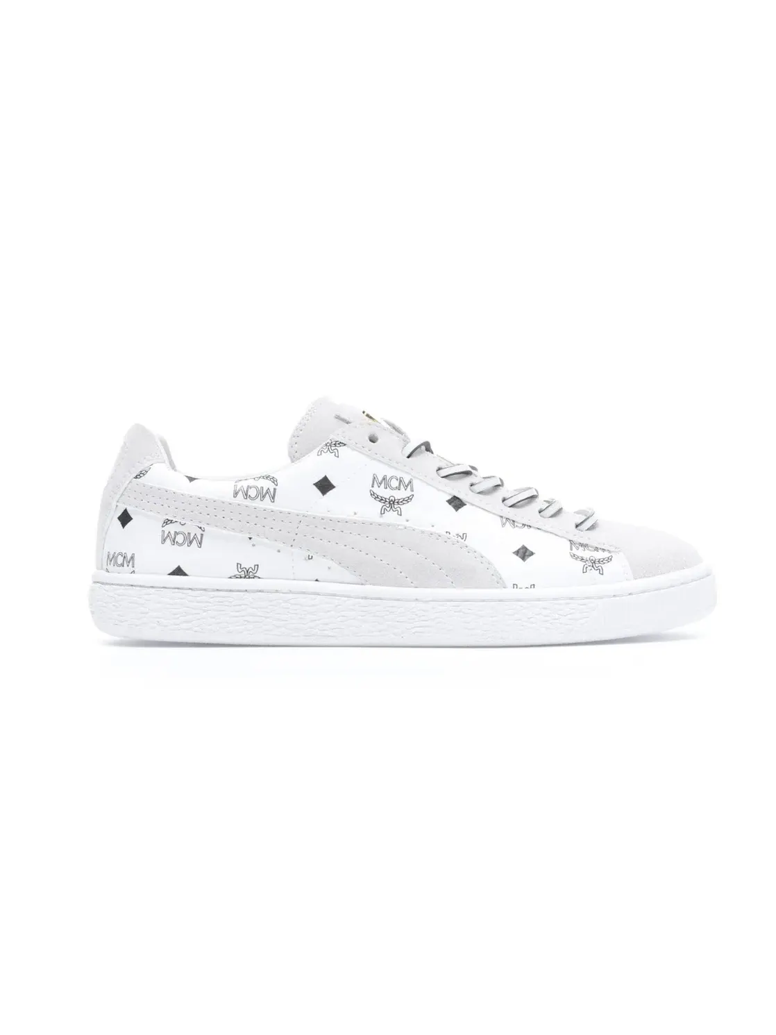 Мужские кроссовки Lifestyle Puma Suede Classic Puma — изображение 1 из 4, белый/черный