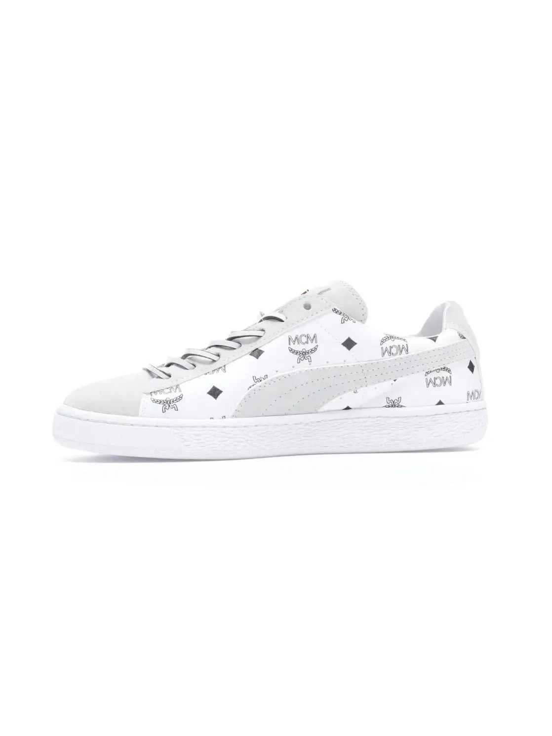 Мужские кроссовки Lifestyle Puma Suede Classic Puma — изображение 3 из 4, белый/черный