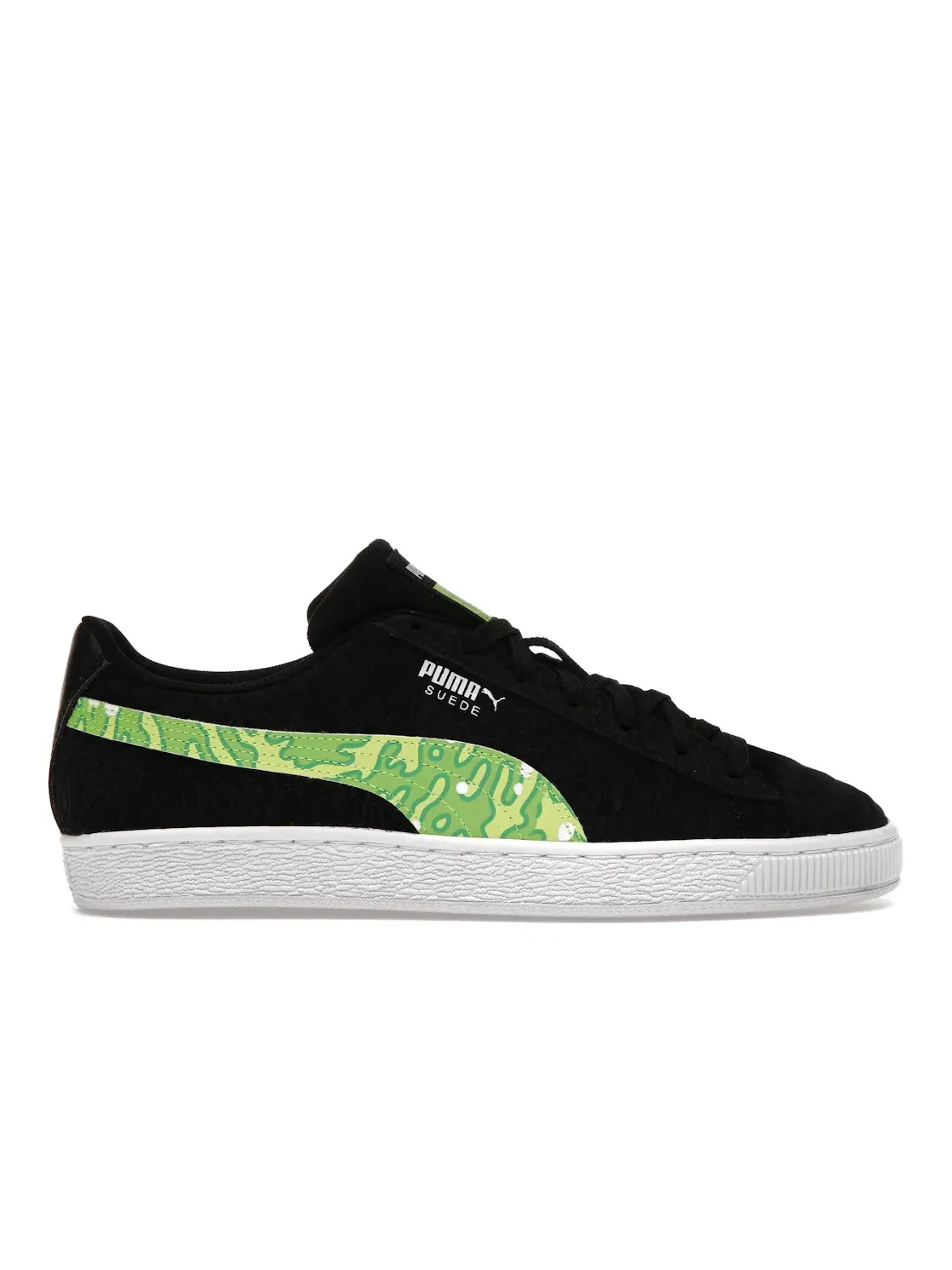 Мужские кроссовки с принтом Puma Suede Classic Puma Puma Black/Jasmine Green — изображение 1 из 4